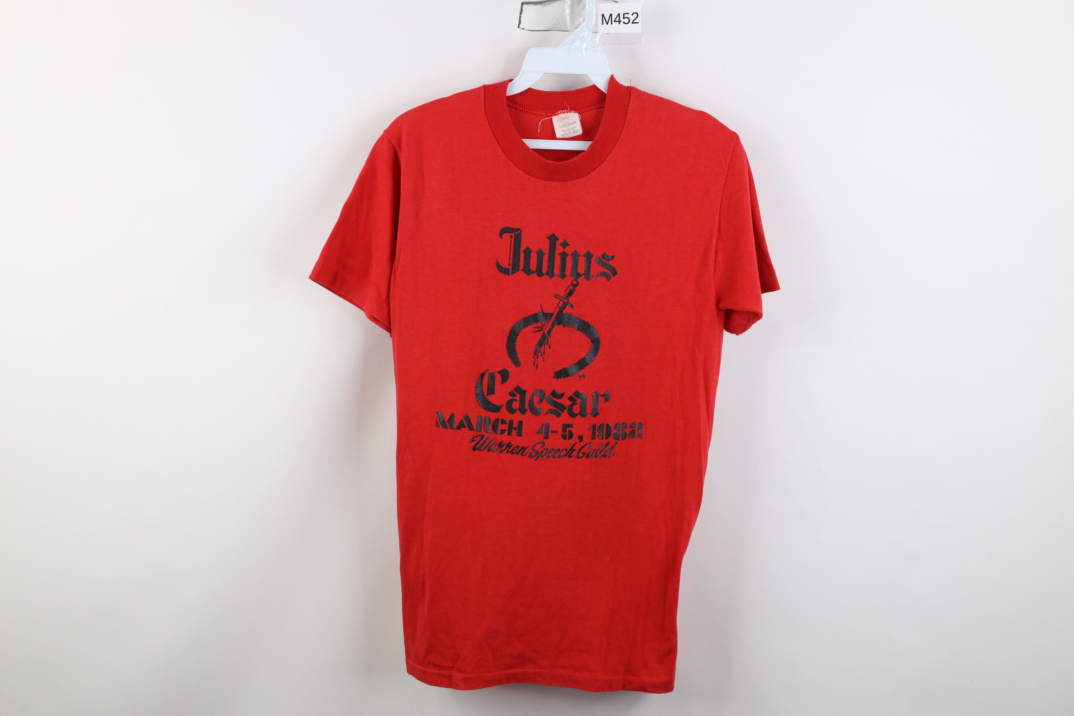 Vintage Vintage 80s Julius Caesar Warren Speech Guild Play T-Shirt Size M / US 6-8 / IT 42-44 - 1 Thumbnail