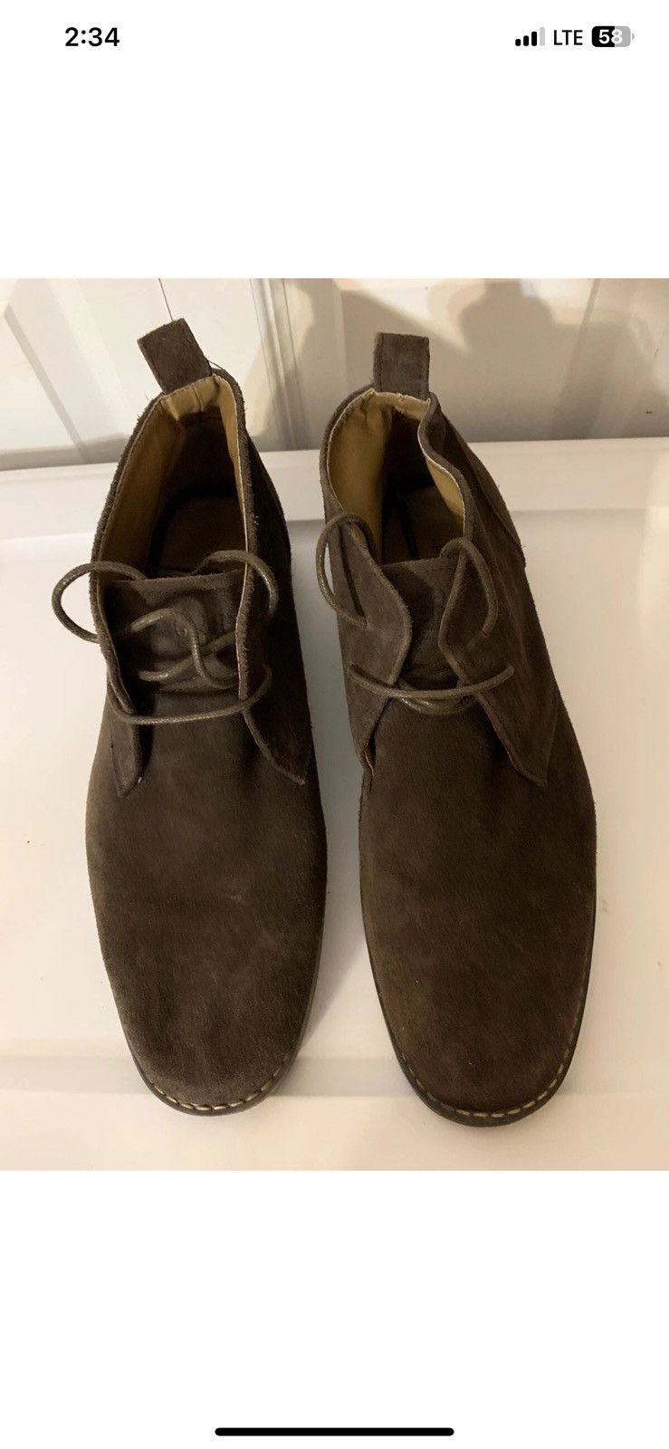 G.H. Bass & Co. GH BASS Boots Mens 11.5D Pearce Brown Chukka Hipster Lace Size US 11.5 / EU 44-45 - 3 Thumbnail