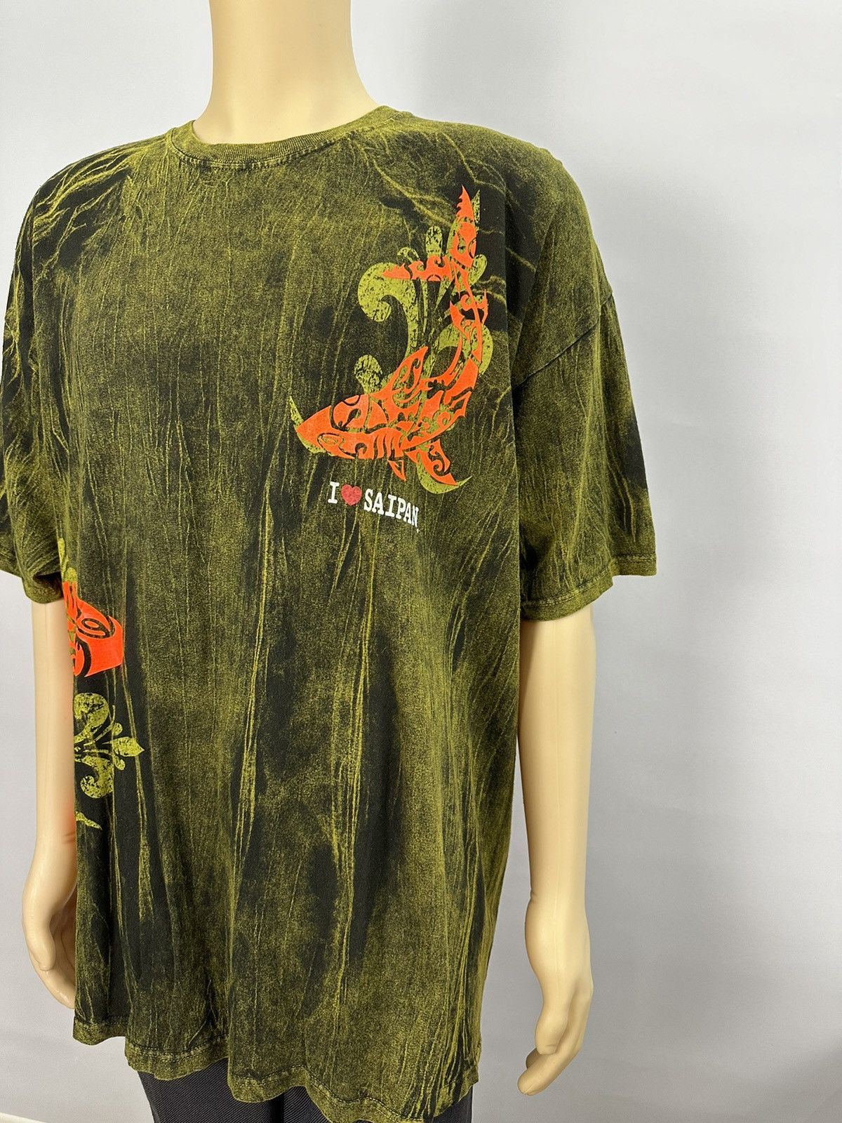 Mega Yacht Vintage I Love Saipan Sukajan Japan A596 Size US XL / EU 56 / 4 - 5 Thumbnail