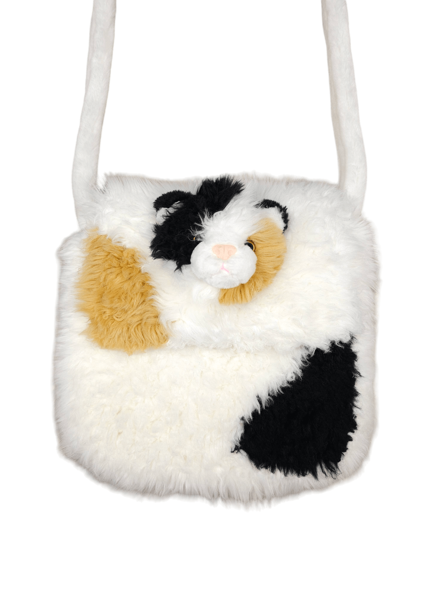 Issey Miyake × Japanese Brand 💎 Vintage Avant Garde Cat Kitten Shoulder Bag White Black Size ONE SIZE - 2 Thumbnail