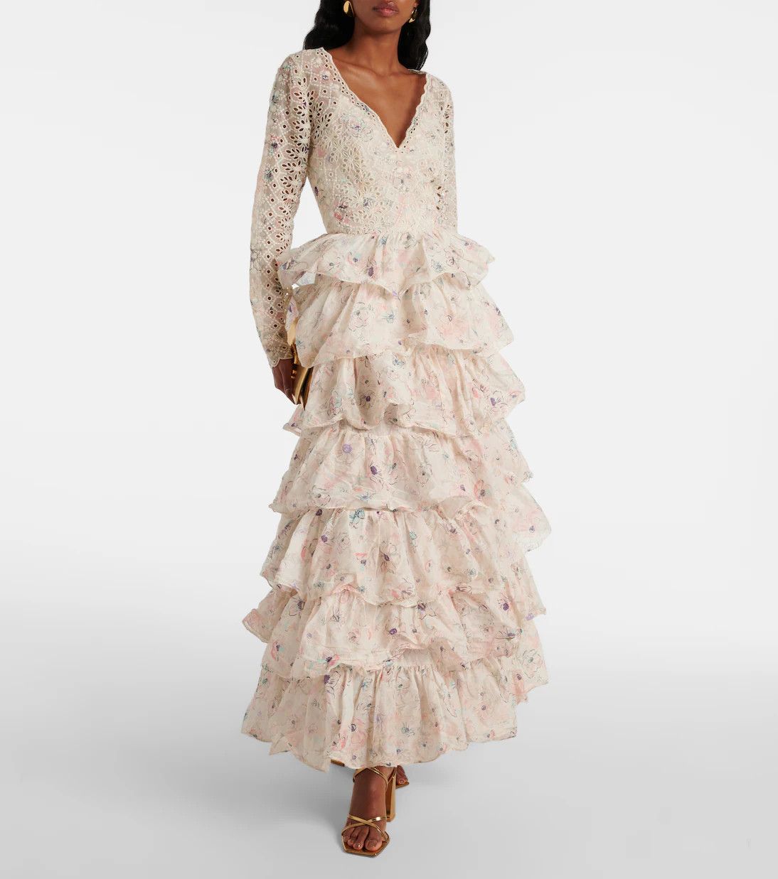 Zimmermann HALLIDAY RUFFLE GOWN Size M / US 6-8 / IT 42-44 - 1 Thumbnail