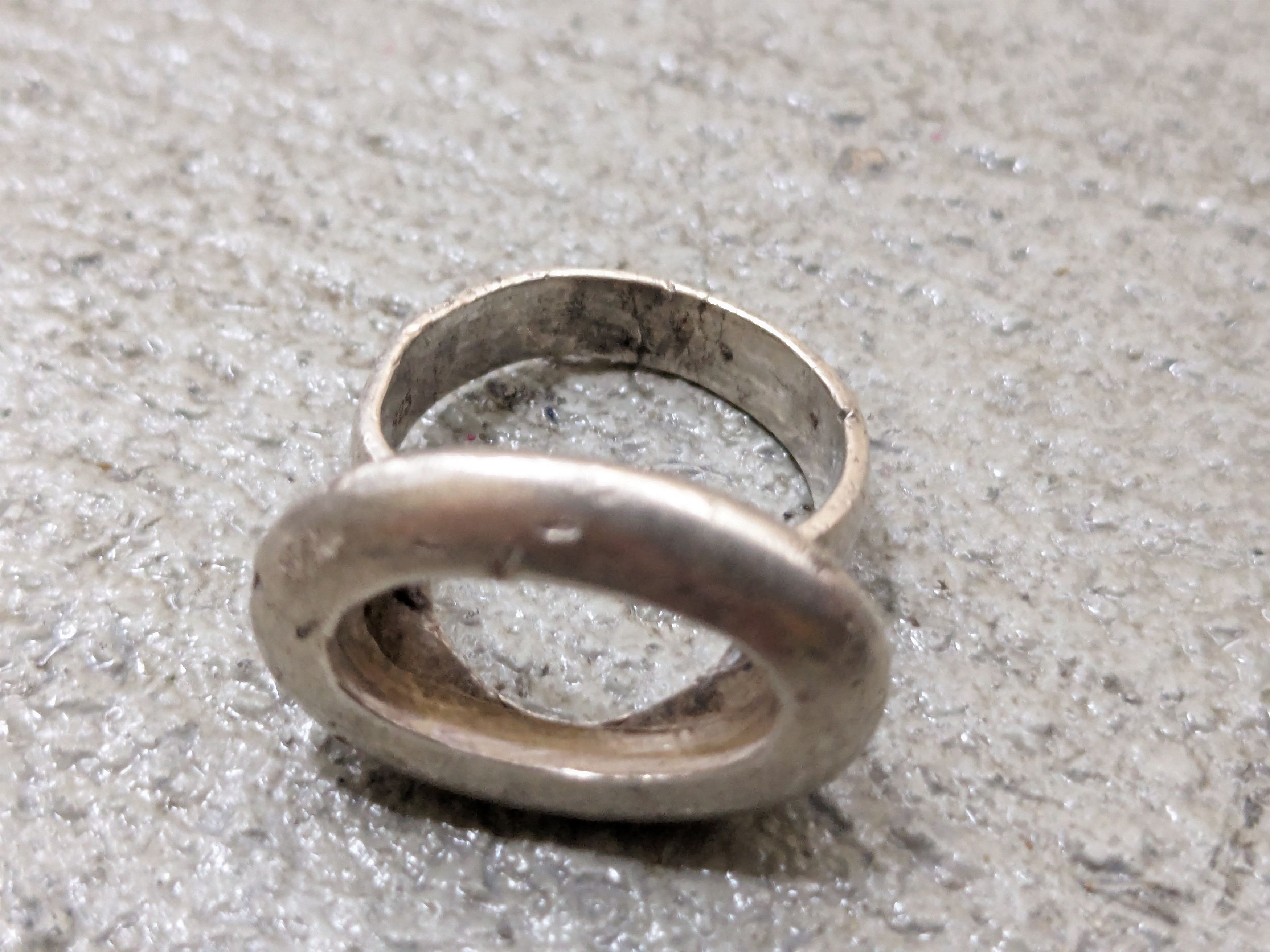 Jewelry Vintage Sterling Silver Ring Size 6.75 Art Deco Mid Century Size ONE SIZE - 6 Thumbnail