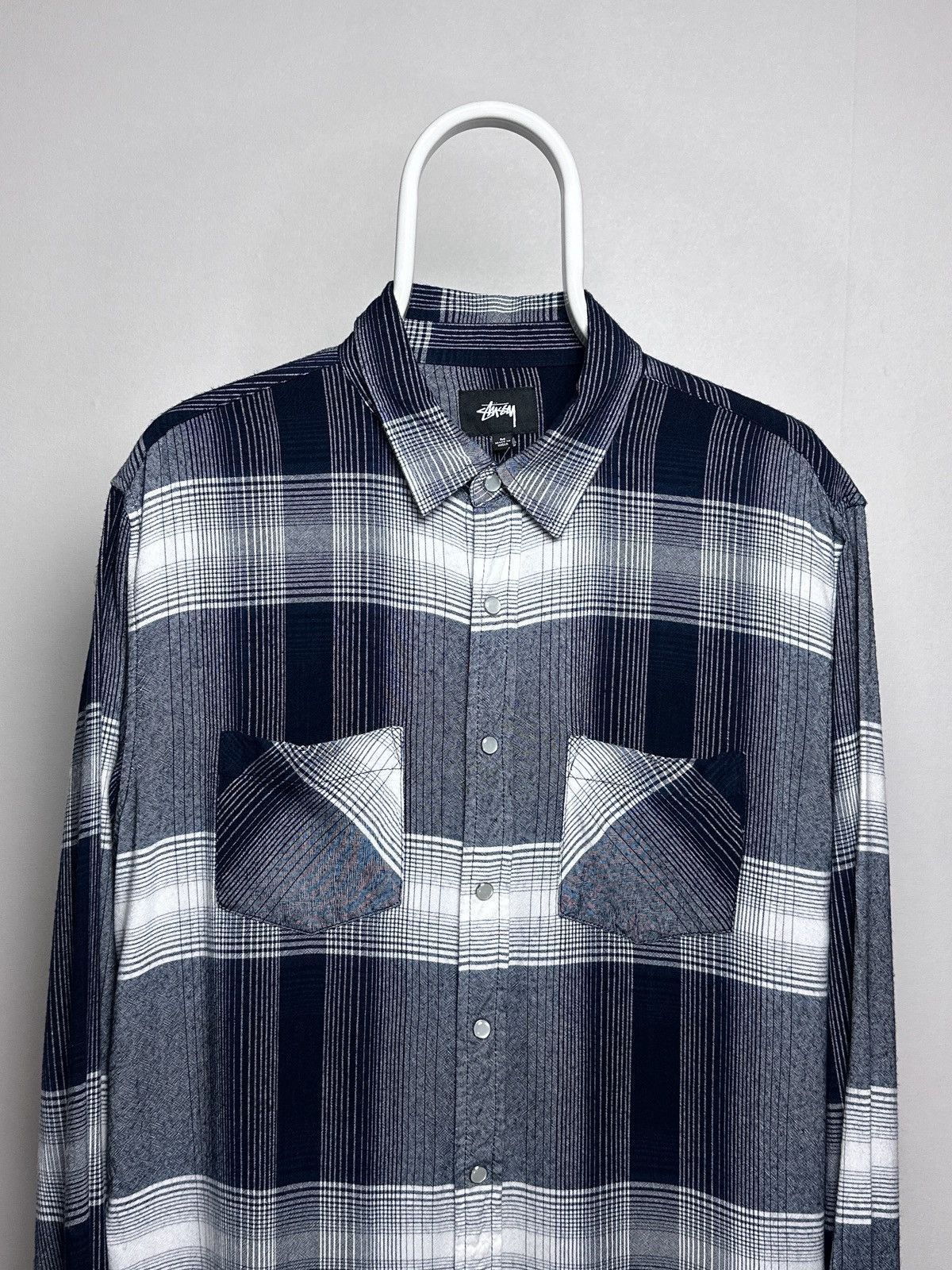 Stussy Stussy Shadow Plaid Shirt Long Sleeve Button Up Size M Size US M / EU 48-50 / 2 - 2 Thumbnail