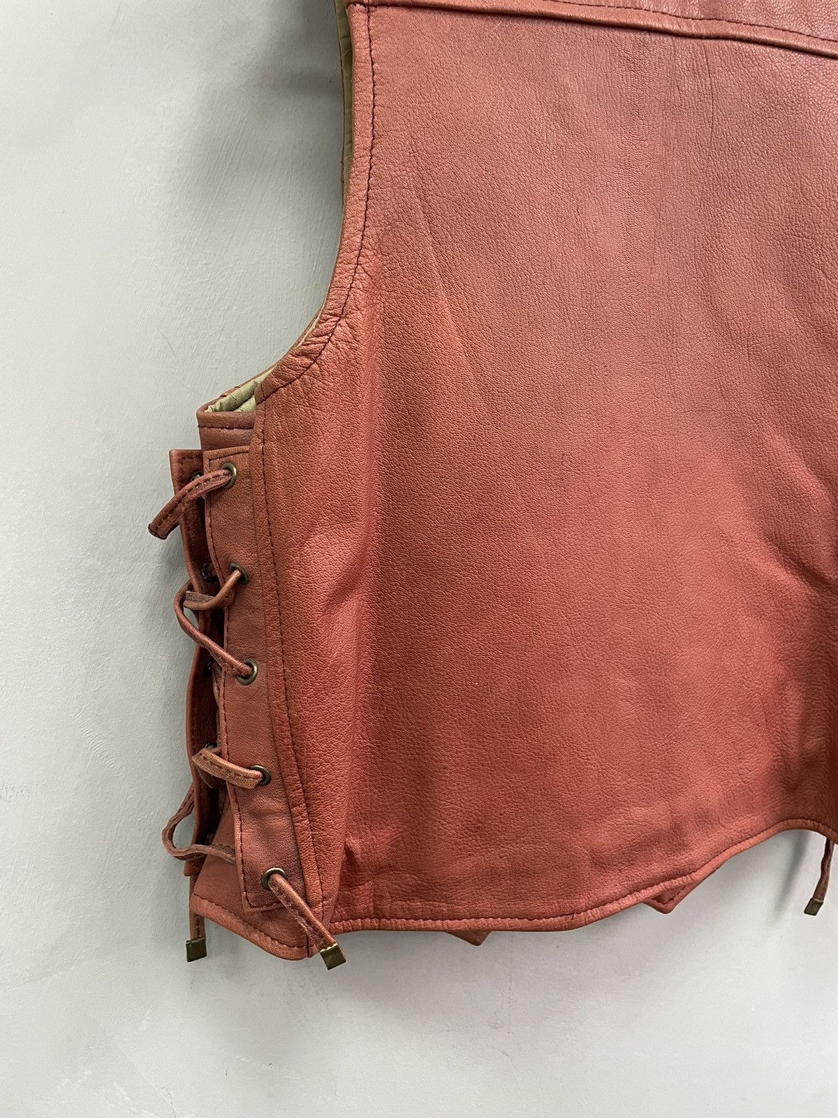 Vintage VINTAGE LEATHER BIKER 90s punk Grunde jacket vest Size US M / EU 48-50 / 2 - 9 Thumbnail