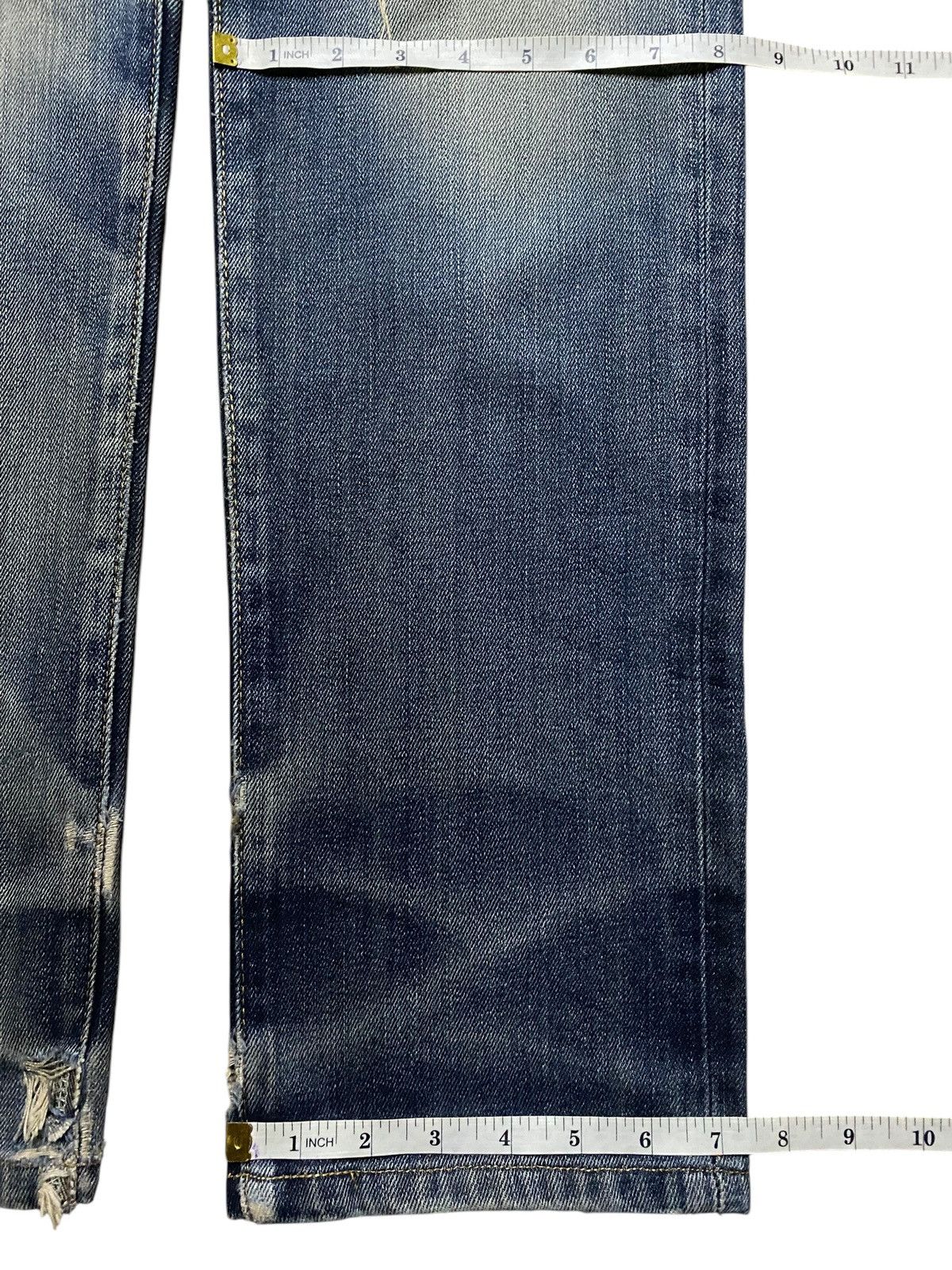 Edwin Vintage Japanese Brand Edwin 503 Distressed Slim Jeans Size US 30 / EU 46 - 16 Thumbnail