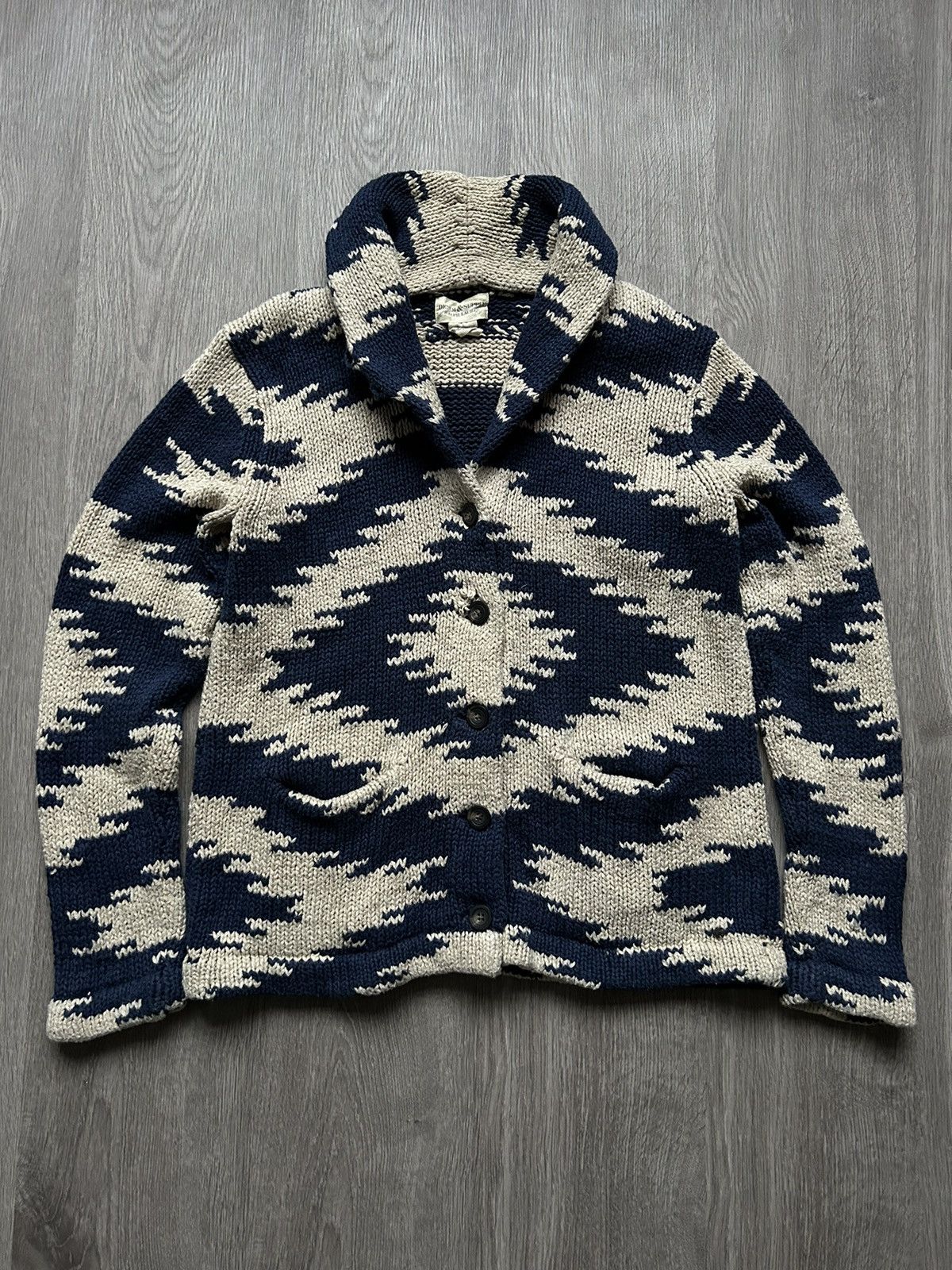 Ralph Lauren × Vintage Kardigan Ralph Lauren Denim Supply 🔘 Japanstyle 🔘 Vintage 🔘 Size L / US 10 / IT 46 - 1 Thumbnail