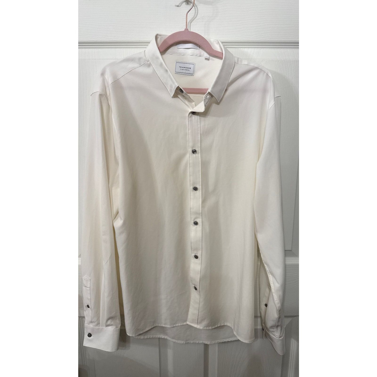 7Diamonds 7 Diamonds Performance Wrinkle Resistant Button Up Shirt,XXL Size US XXL / EU 58 / 5 - 4 Thumbnail