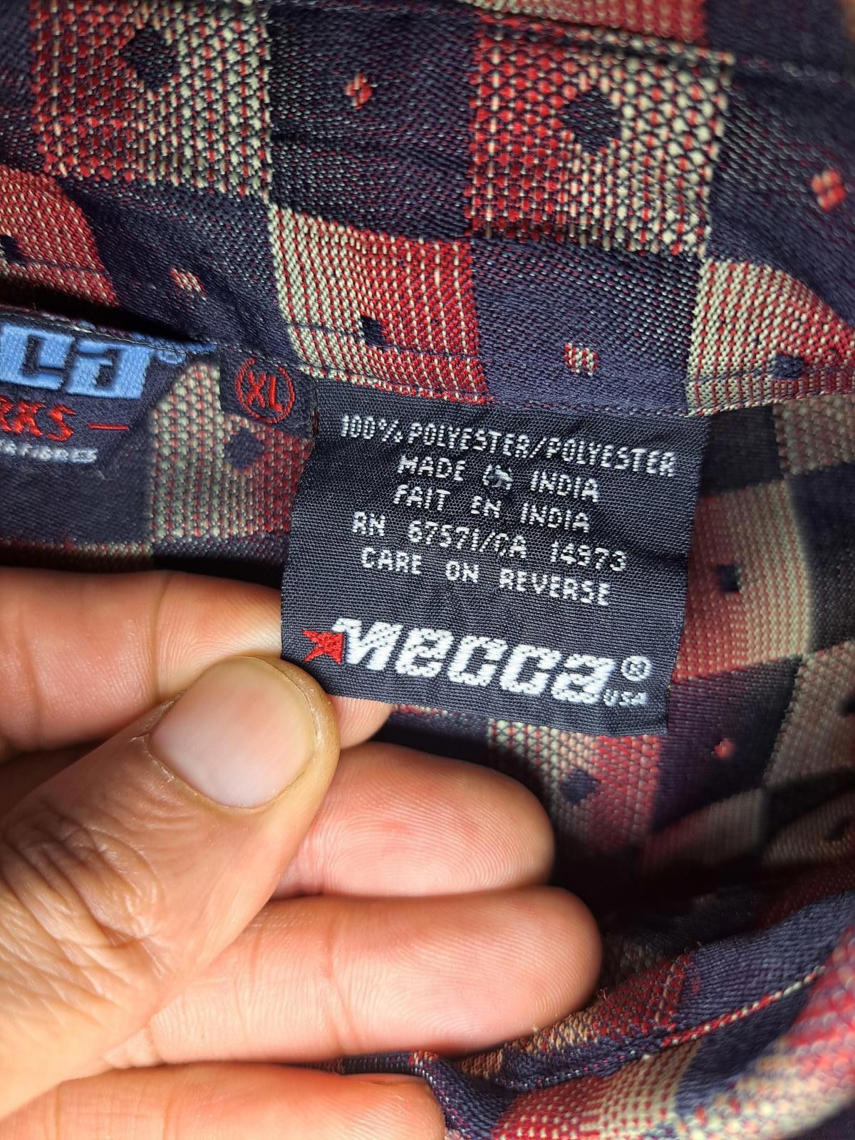 Mecca Y2K Baggy Mecca Button Up Shirt Mens XL Multicolor Geometric Size US XL / EU 56 / 4 - 3 Thumbnail