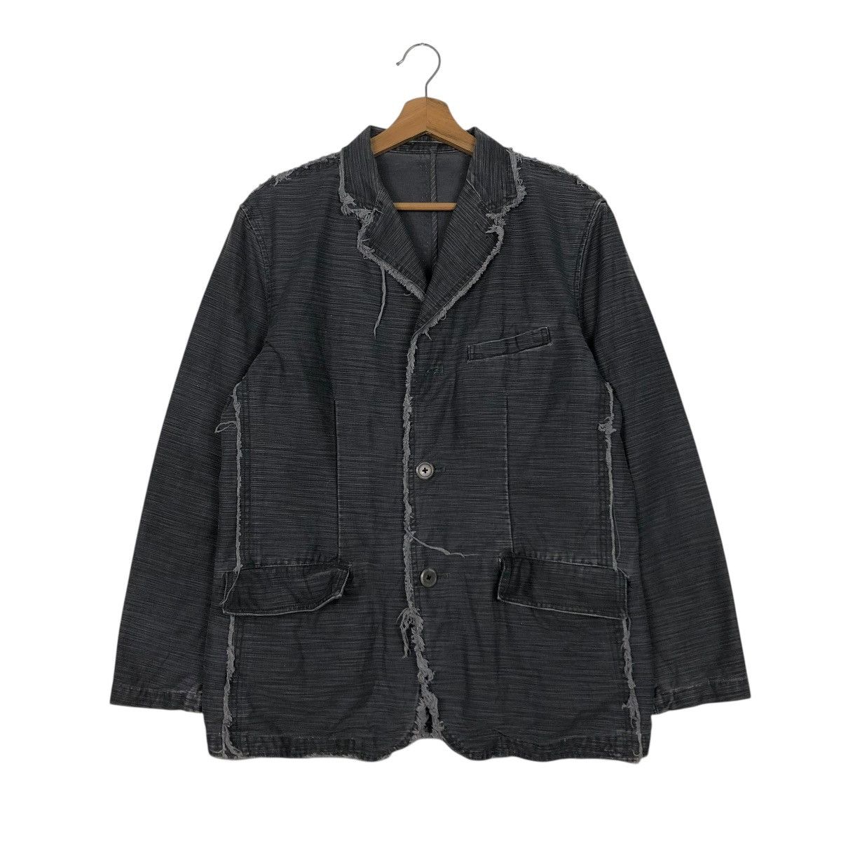 Japanese Brand 🔥VINTAGE CHORE BIKER JACKET CREATE BAREFOOT ISSEY MIYAKE Size US L / EU 52-54 / 3 - 3 Thumbnail