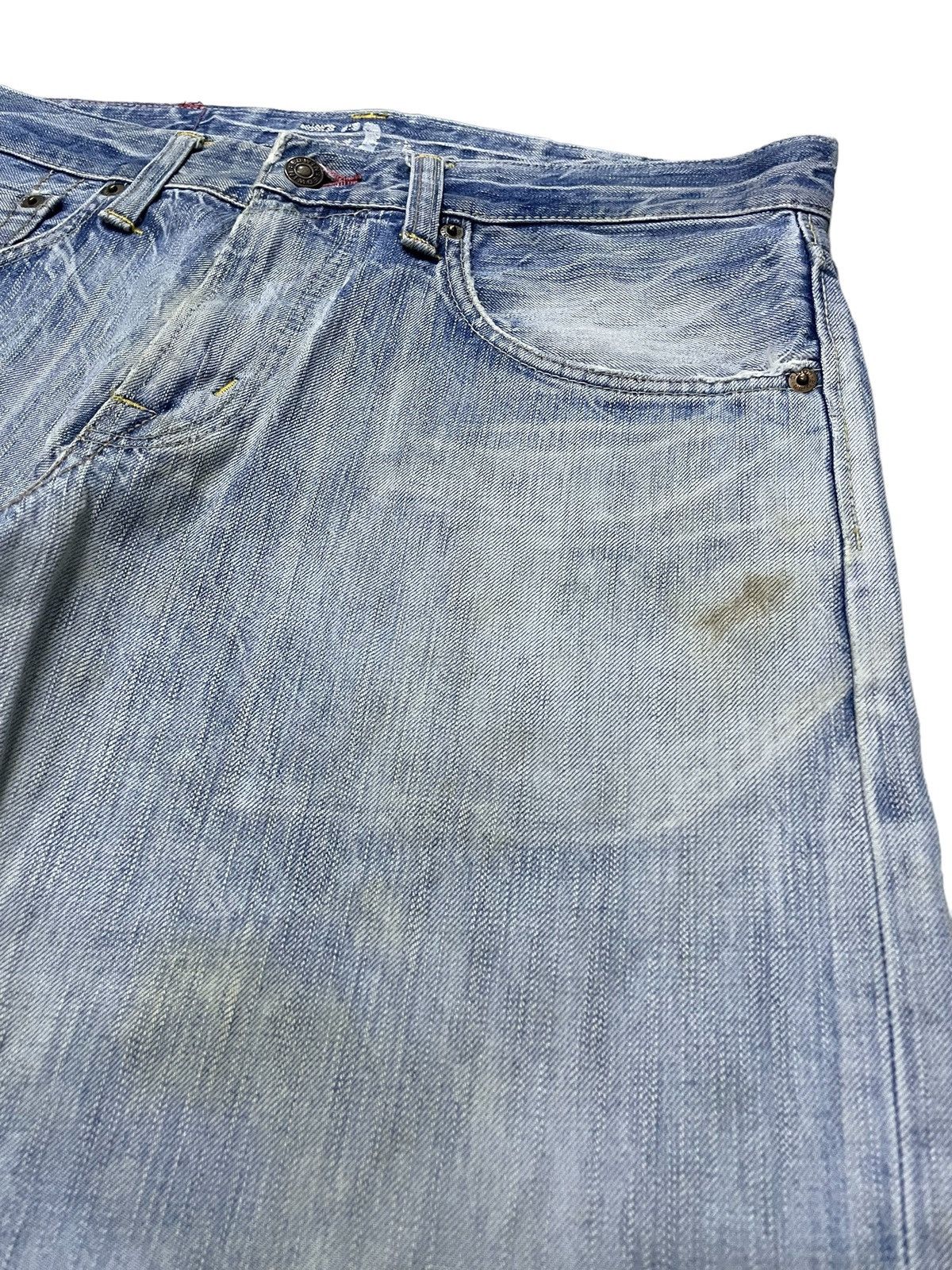 Edwin Edwin 504 Stone Light Wash Distressed Size US 33 - 7 Thumbnail
