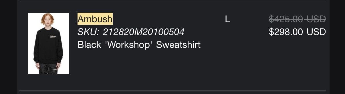 Ambush Design Ambush Workshop Logo Sweater Size US L / EU 52-54 / 3 - 7 Thumbnail