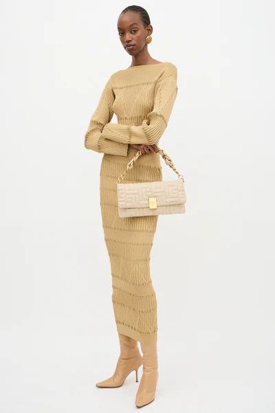 Balmain o1y0625 Size : OS / Clutch Handbag in Beige Size ONE SIZE - 5 Thumbnail