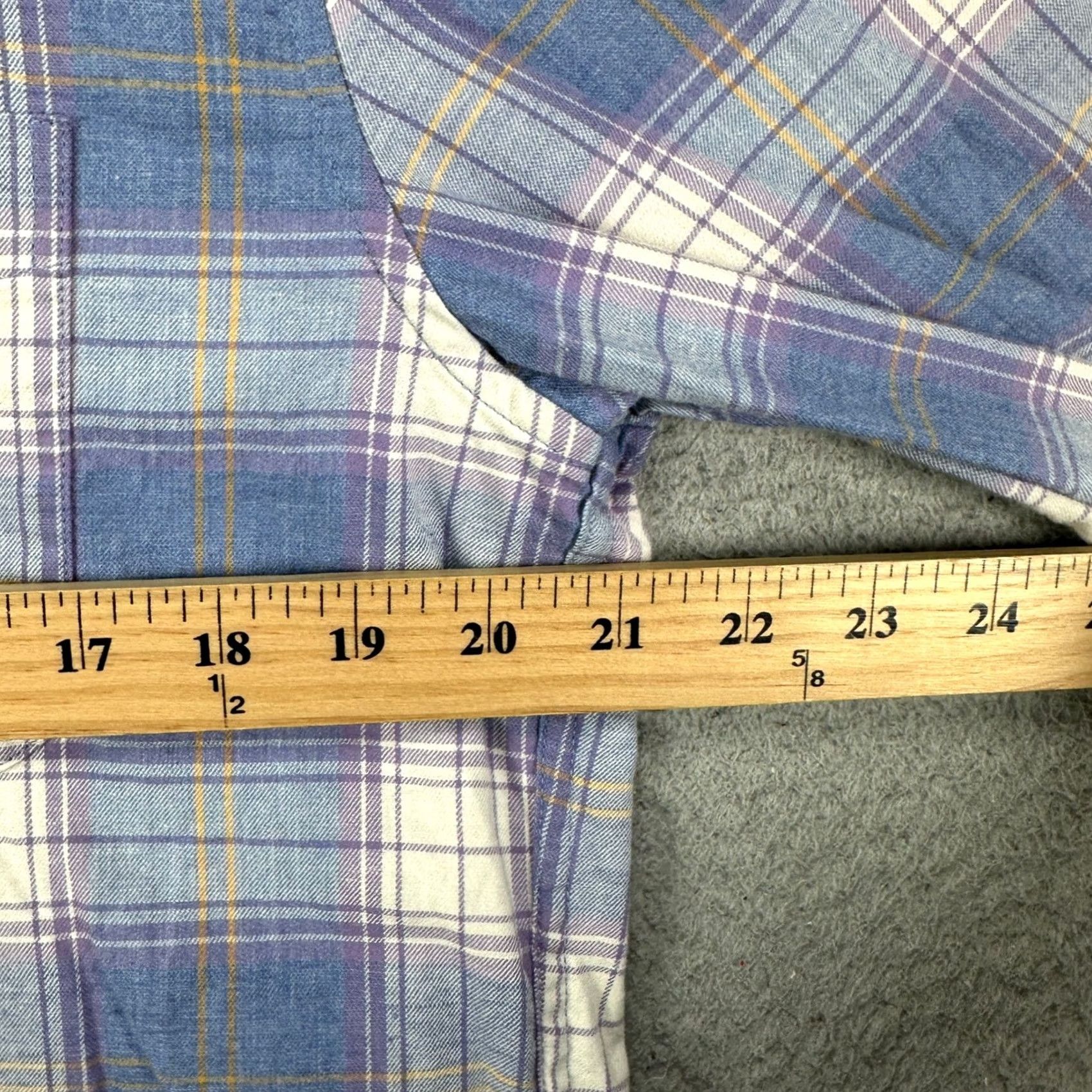 J.Crew J. Crew Shirt Button-Down Mens Large Blue Purple Plaid Linen Blend Twill Pocket Size US L / EU 52-54 / 3 - 7 Thumbnail