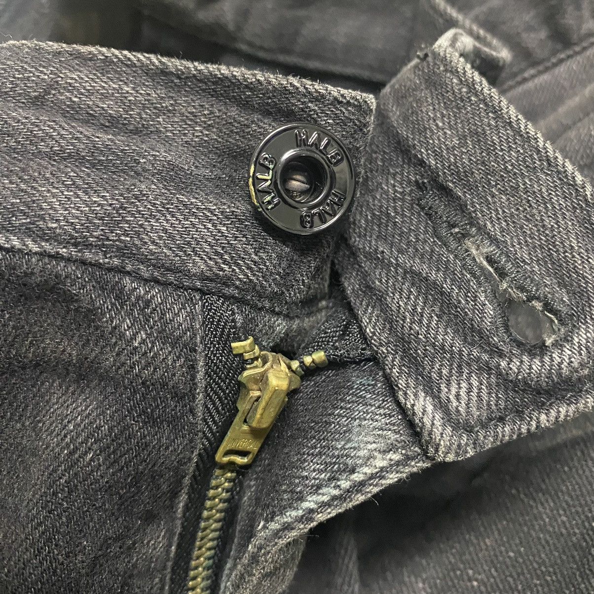 Japanese Brand HALB Black Assymetrical Denim Jeans Size US 30 / EU 46 - 19 Thumbnail