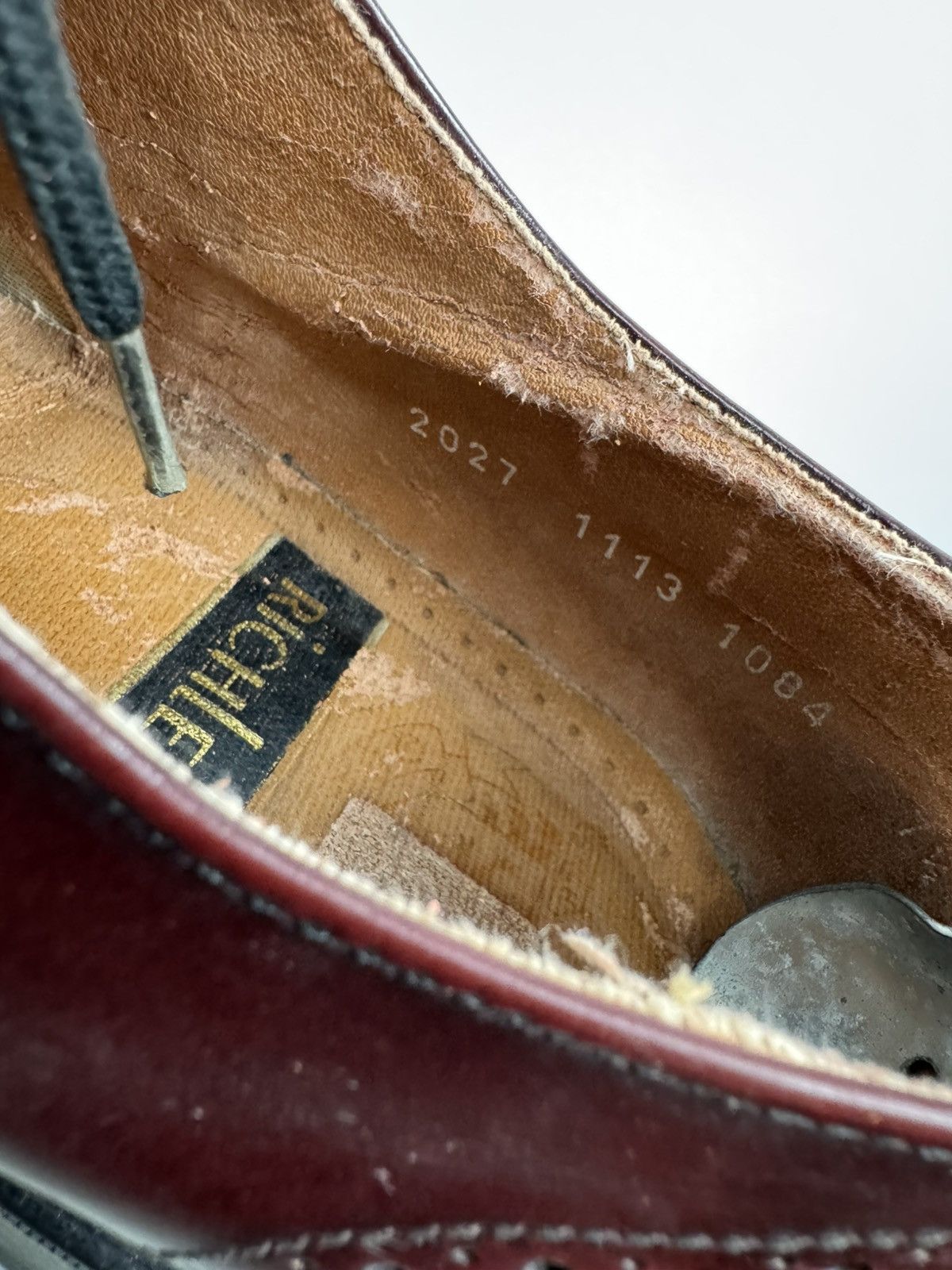 Other Vintage Burgundy Leather Brogue Oxford Shoes US 7.5 EU 40.5 Size US 7.5 / EU 40-41 - 13 Thumbnail