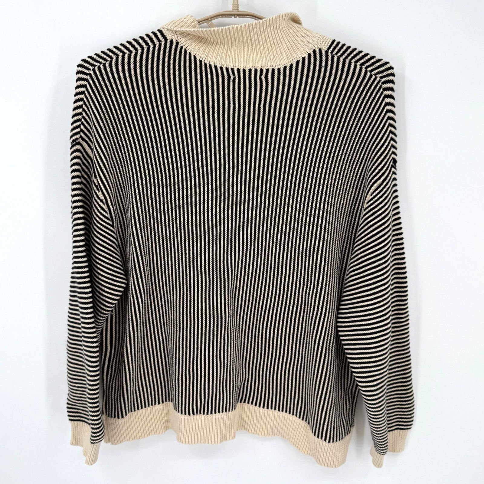 Free People Found Tabas Tie Knit Collared Sweater Cotton Oversized Small Size US S / EU 44-46 / 1 - 5 Thumbnail