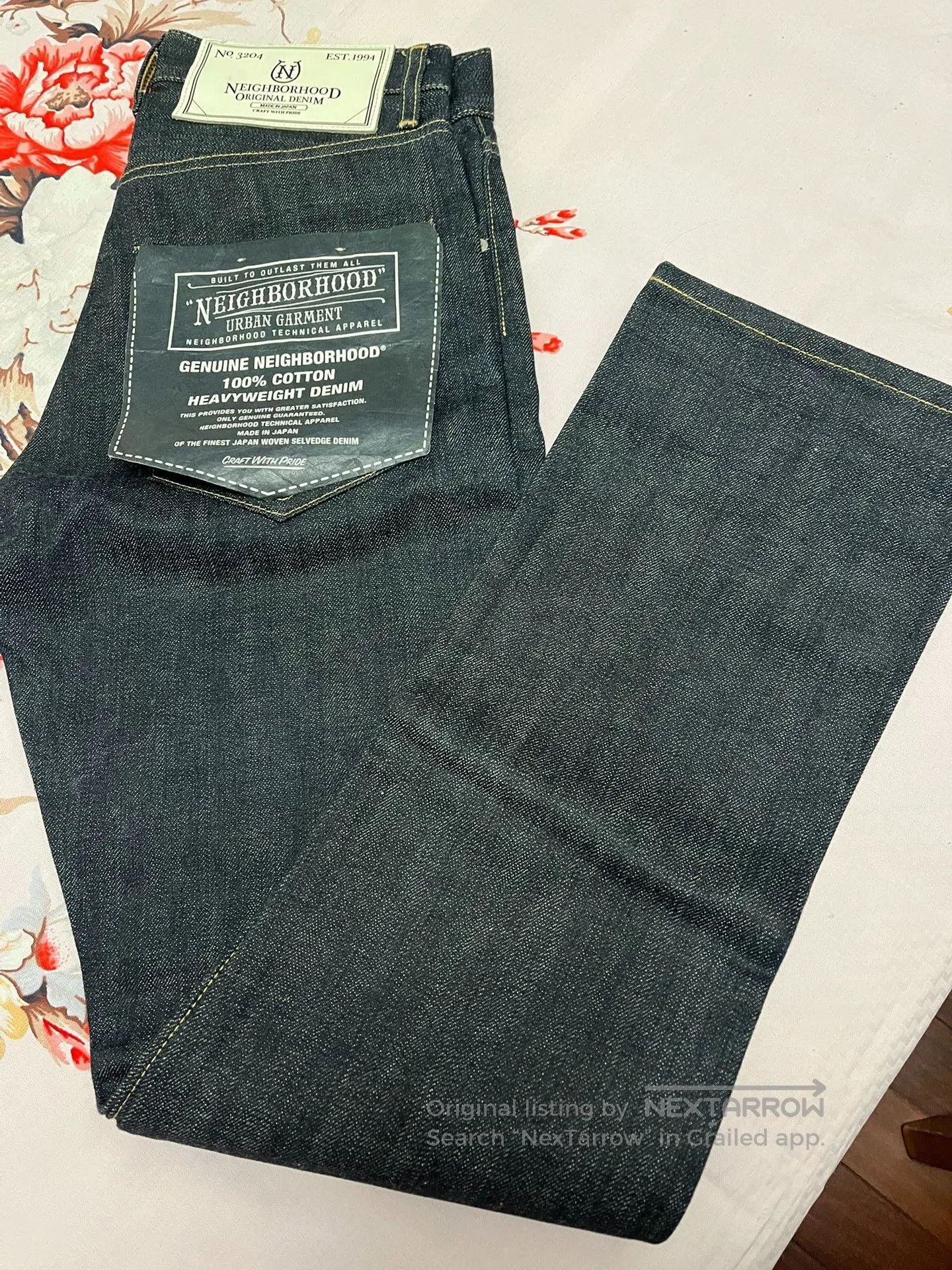 Neighborhood NEIGHBORHOOD RIGID Raw Denim Jeans. Size US 39 - 1 Thumbnail
