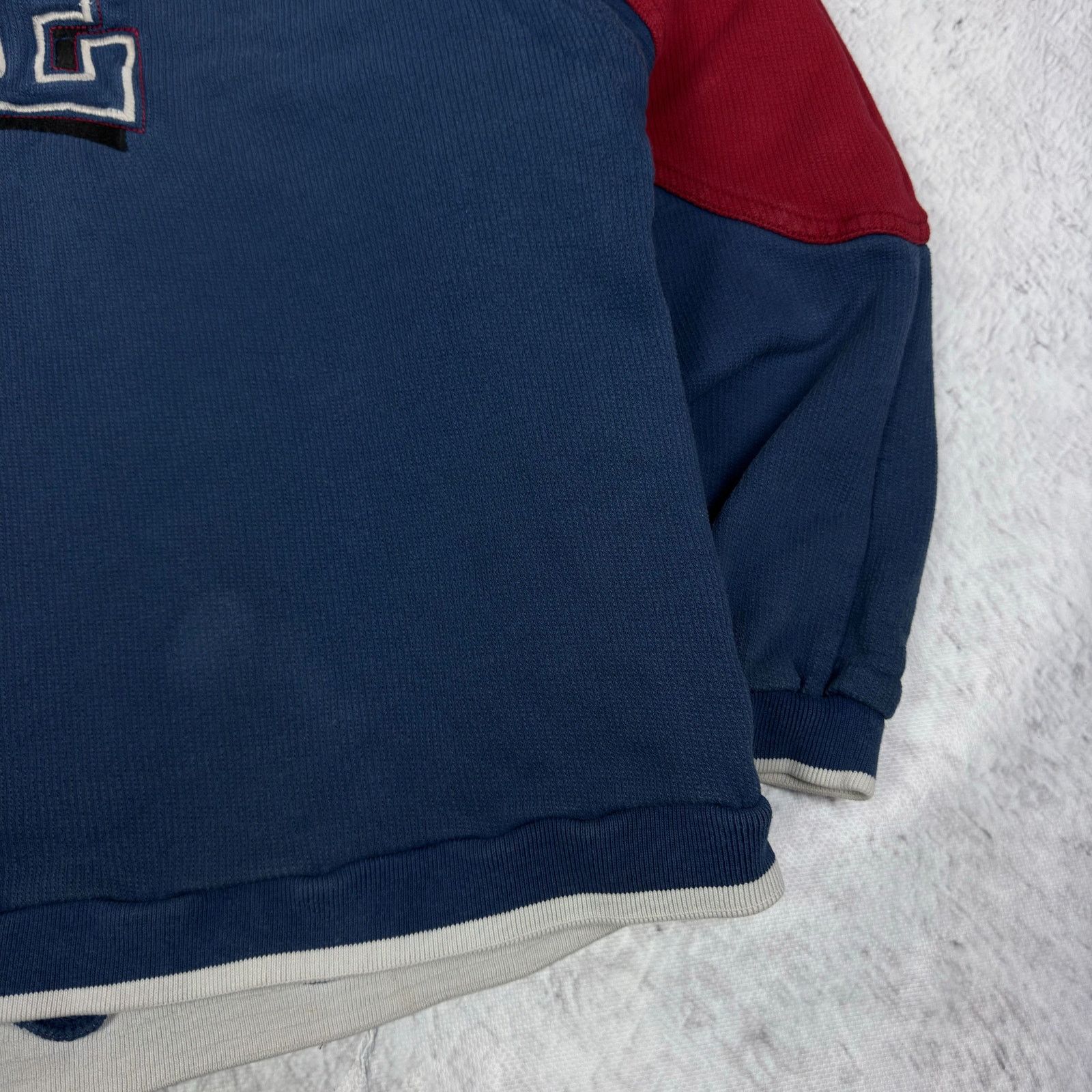 Nike Vintage Nike Men's Blue Red Big Logo Pullover Sweatshirt XL Size US XL / EU 56 / 4 - 8 Thumbnail