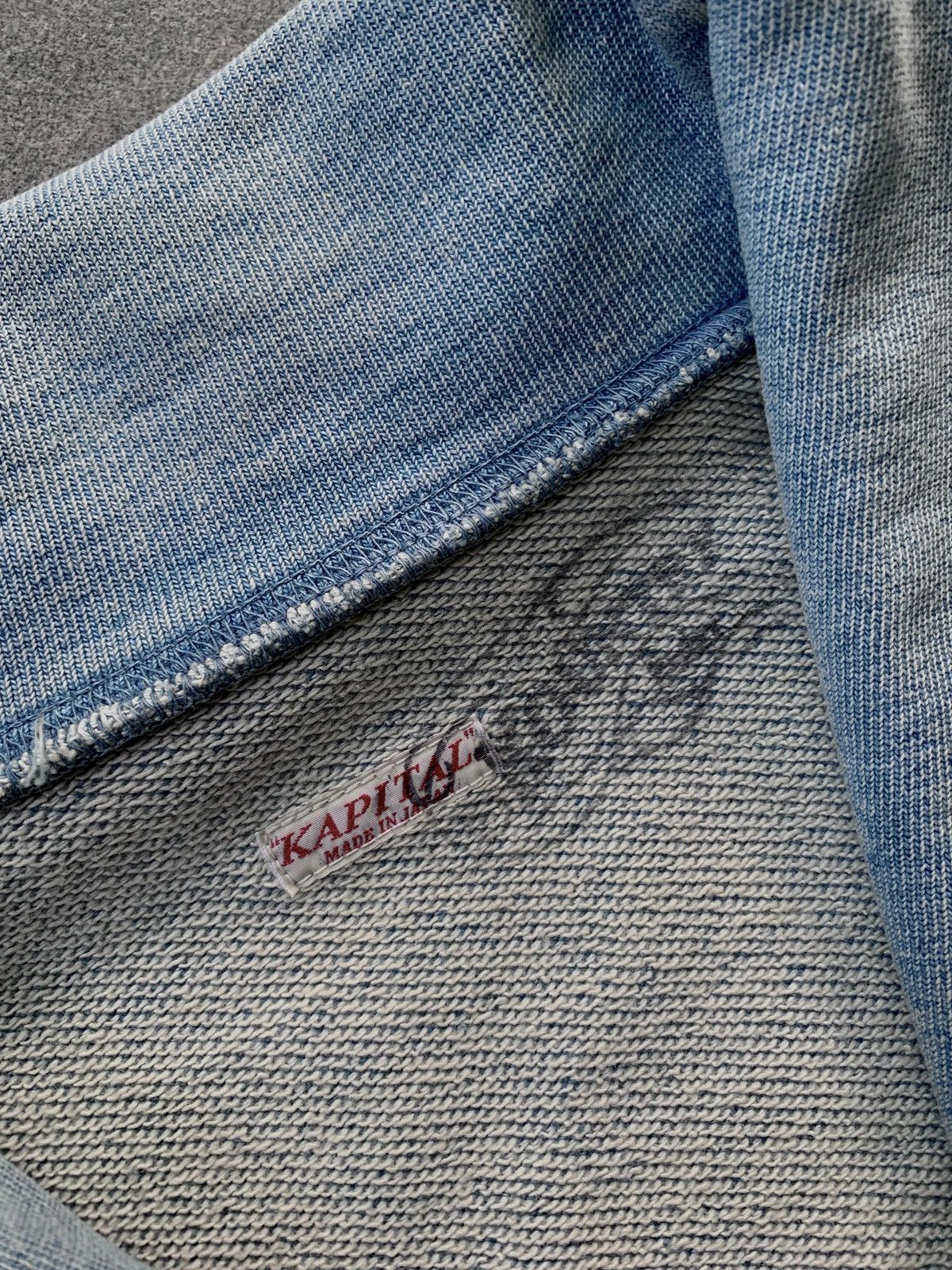 Kapital Kountry FREE TAX! Distressed Elbow Patch Denim Jacket Size US M / EU 48-50 / 2 - 16 Thumbnail