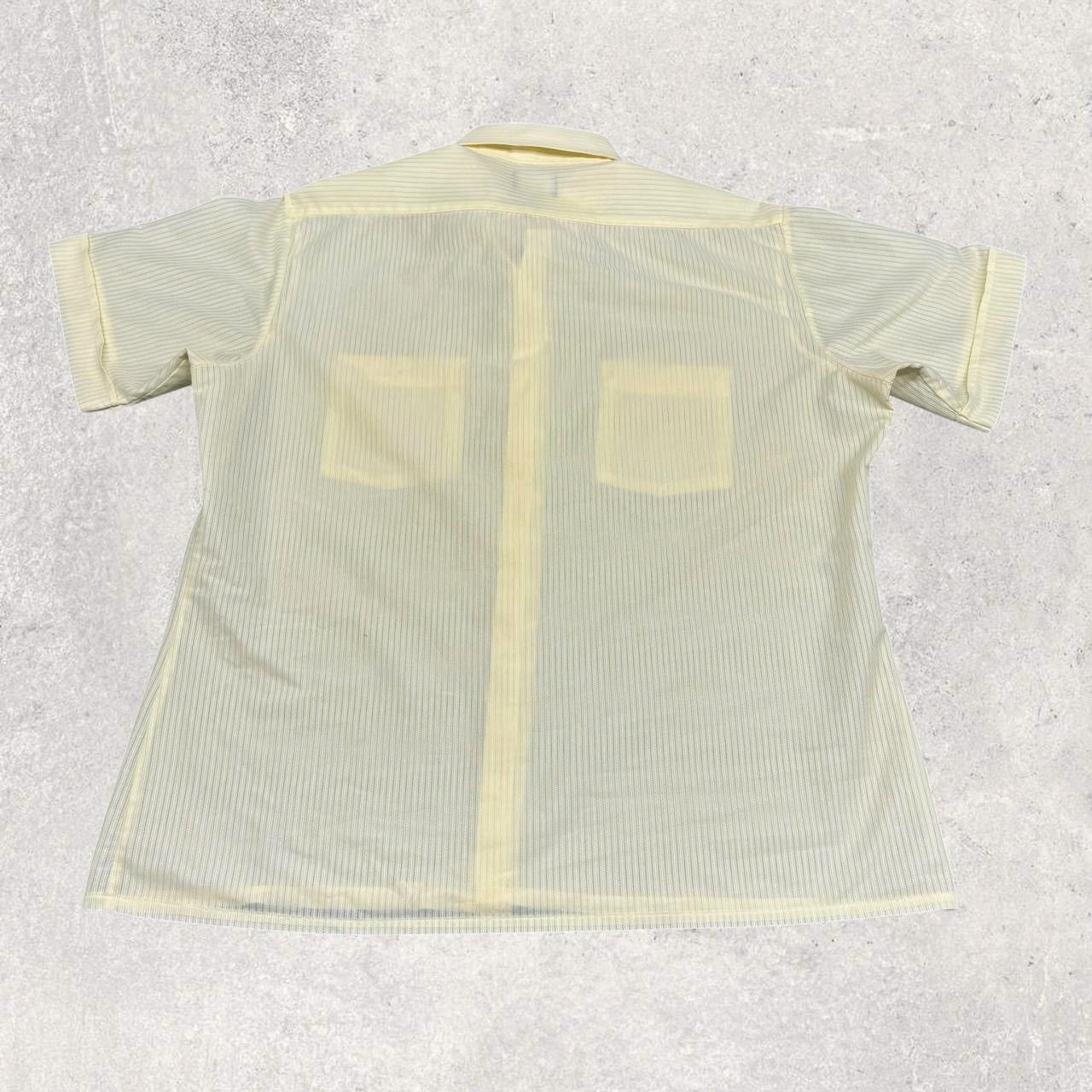 JCPenney × Vintage 1970s Vintage Pale Yellow Button Up Shirt Size US L / EU 52-54 / 3 - 3 Thumbnail