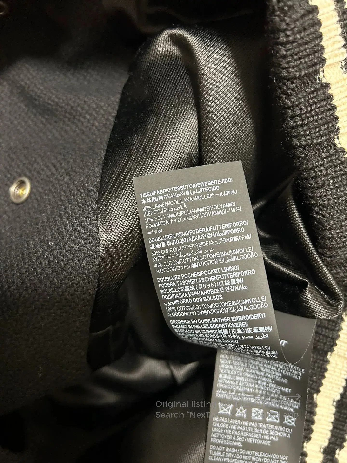 Saint Laurent Paris Saint Laurent SLP 22FW Embroidered Baseball Jacket. Size US M / EU 48-50 / 2 - 5 Thumbnail