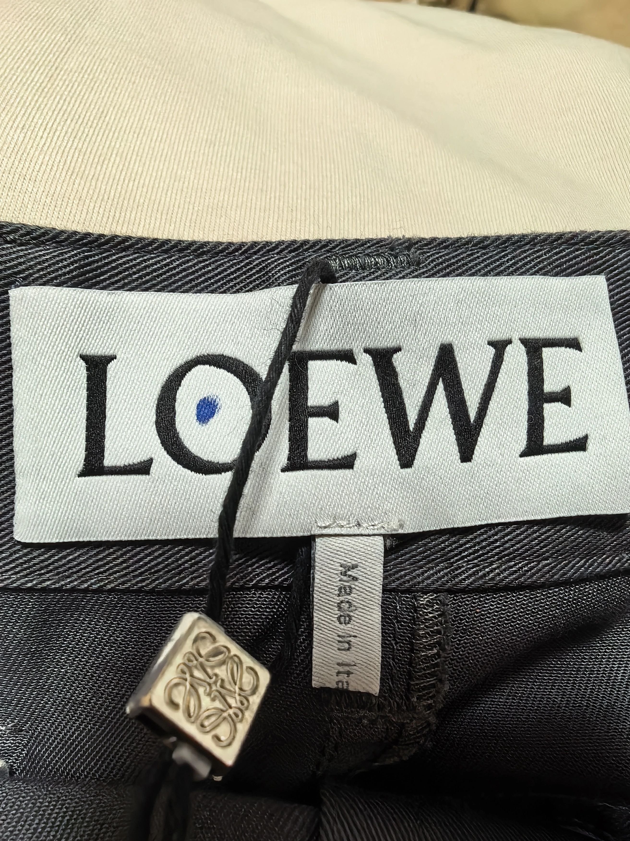 Loewe LOEWE SS25 Denim Pants Black Square Leather Tag Size 24" / US 00 / IT 34 - 3 Thumbnail