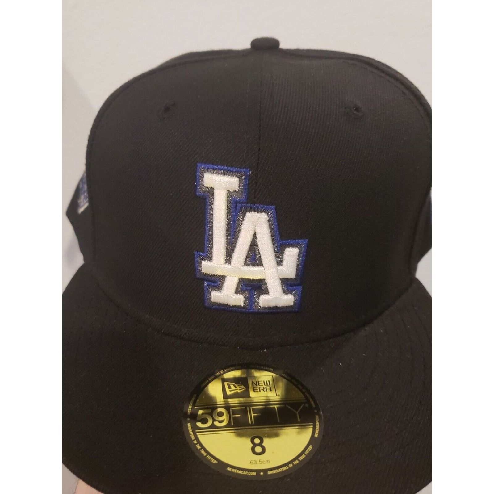 New Era Los Angeles Dodgers Hat Cap 50th Ann Black Size 8 New Era Size ONE SIZE - 2 Thumbnail