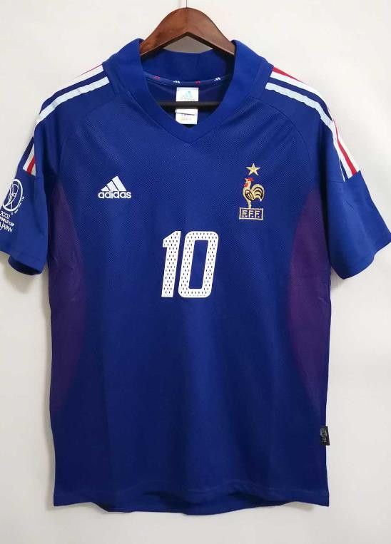 Other 2002 World Cup France #10 Zidane Jersey Size US L / EU 52-54 / 3 - 2 Thumbnail