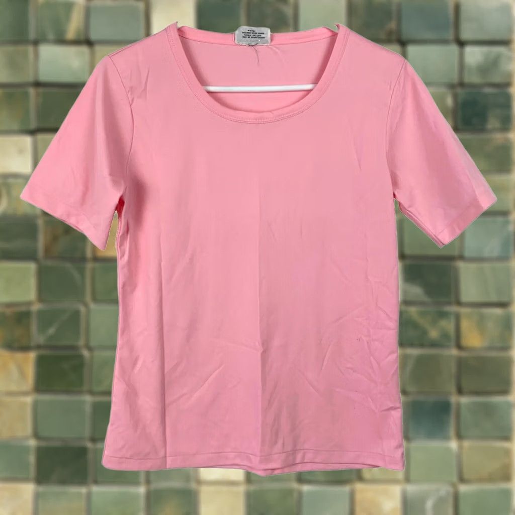 Vintage VINTAGE Kmart Pink 70s Polyester T-Shirt Large Short Sleeve Tee Shirt Casual Womens/Mens Size L / US 10 / IT 46 - 1 Thumbnail