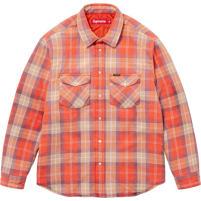 Supreme Supreme Quilted Flannel Snap Shirt | Grailed