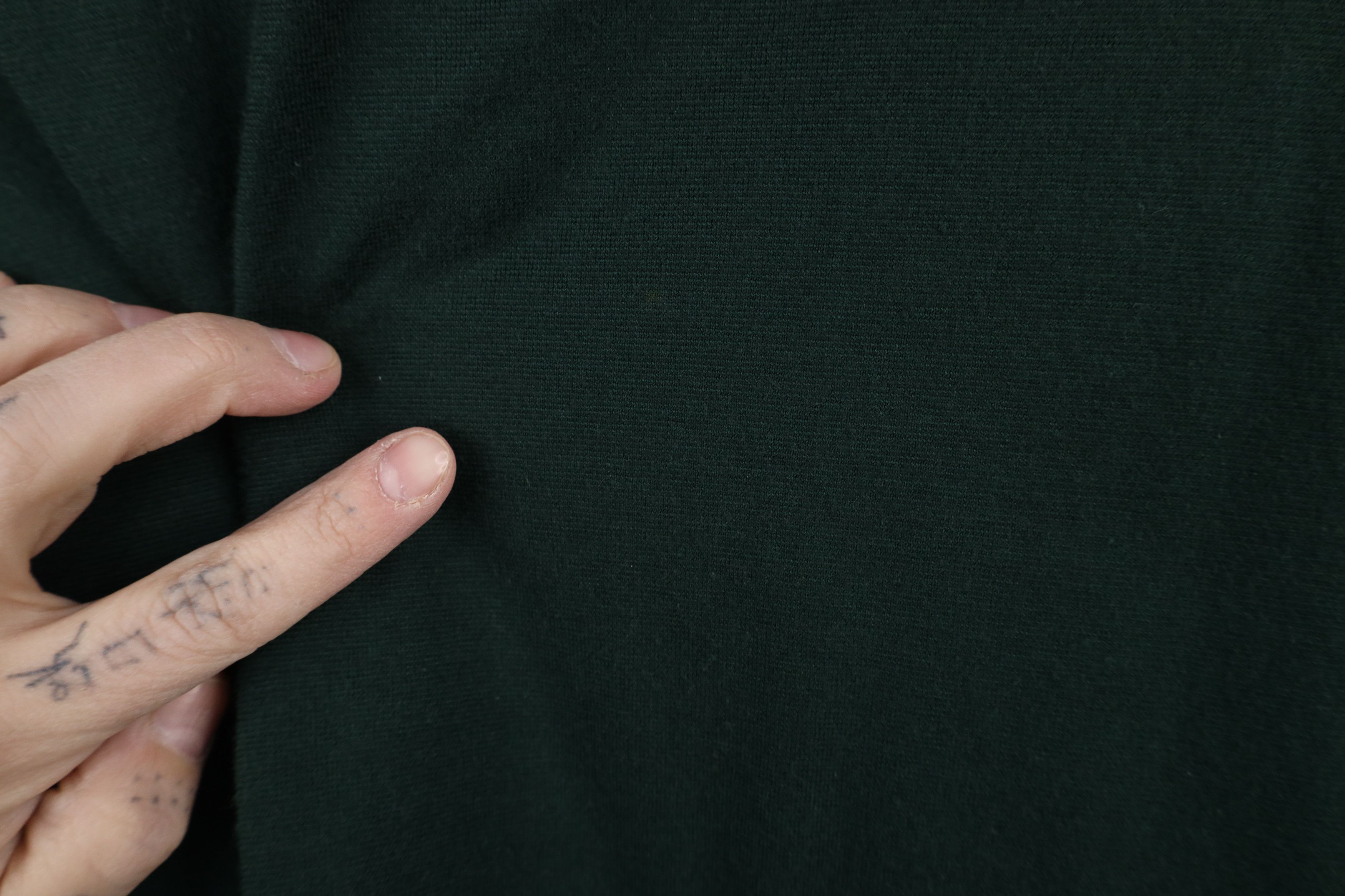 Vintage Vintage 90s Streetwear Blank Knit Collared Polo Shirt Green Size US XL / EU 56 / 4 - 8 Thumbnail