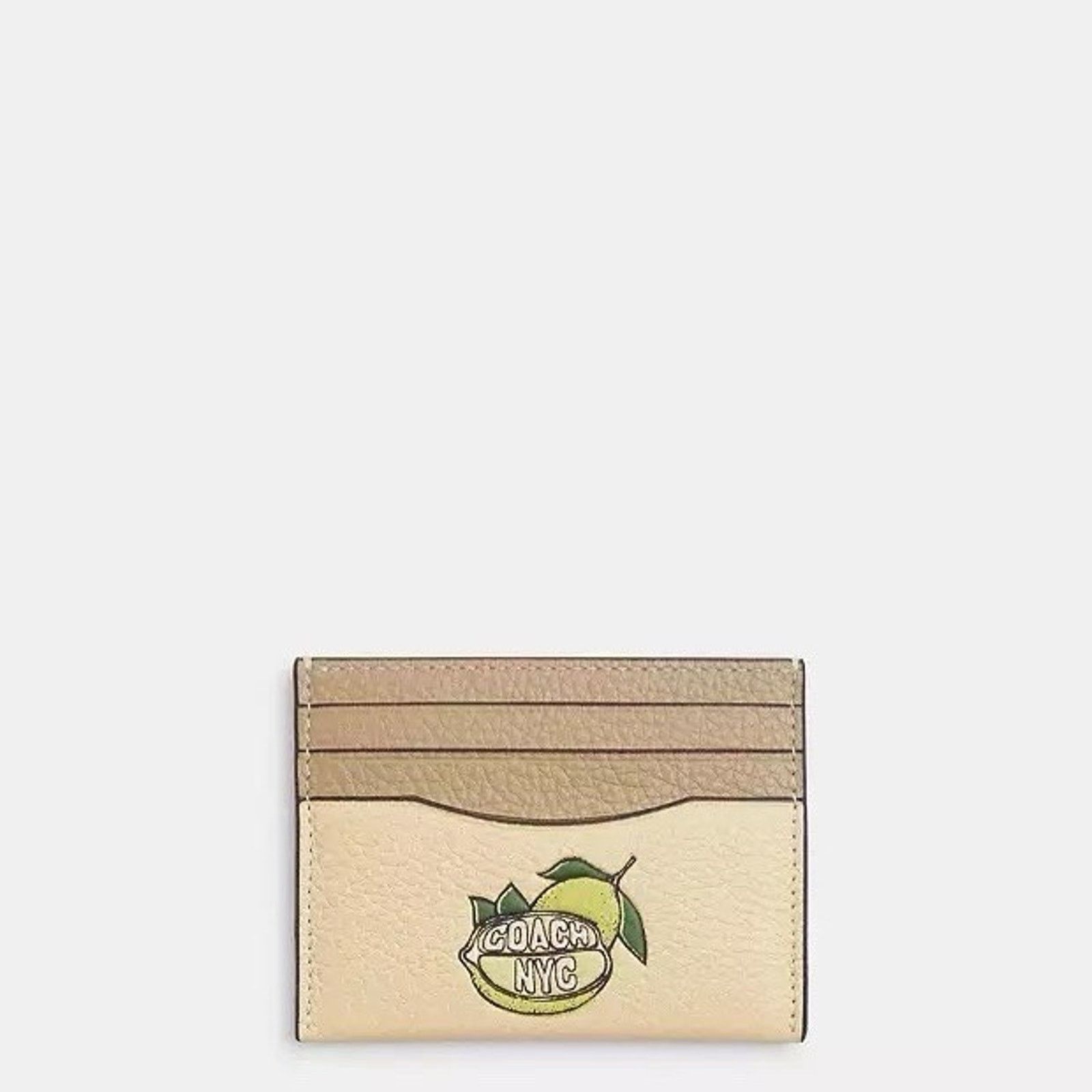 Coach NWT Coach CAT71 Slim Id Card Case Lemon Silver/Moonlight Size ONE SIZE - 4 Thumbnail
