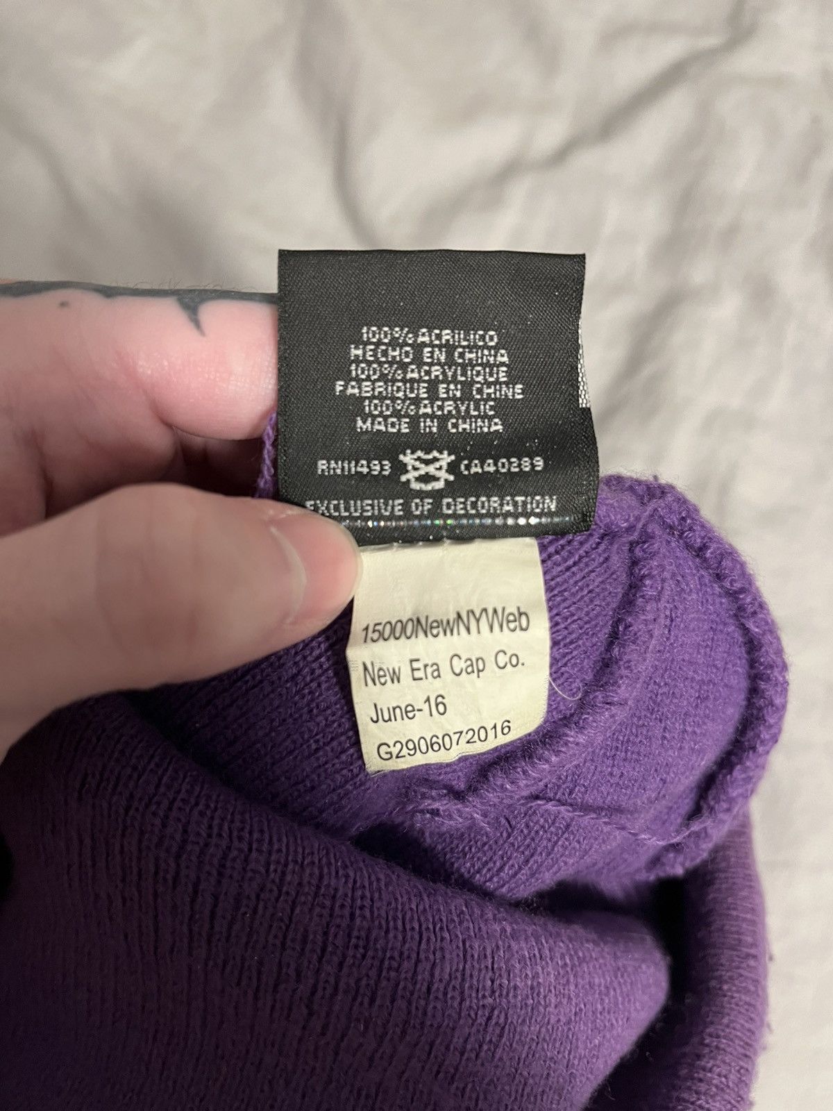 Supreme Supreme purple box logo beanie Size ONE SIZE - 7 Thumbnail