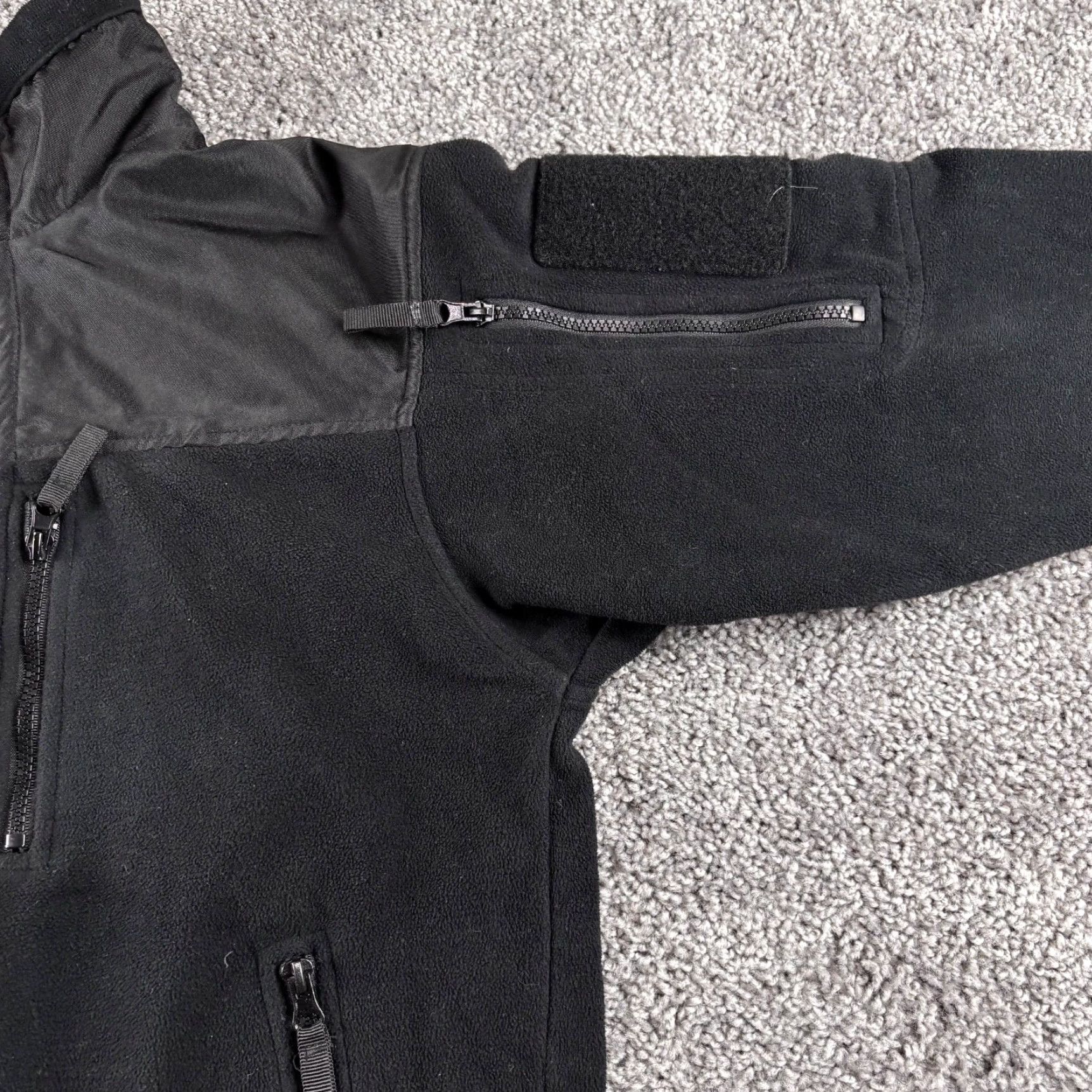 Vintage Condor Alpha Micro Fleece Jacket 601 Black Men's Small Full Zip Tactical Coat Size US S / EU 44-46 / 1 - 2 Thumbnail