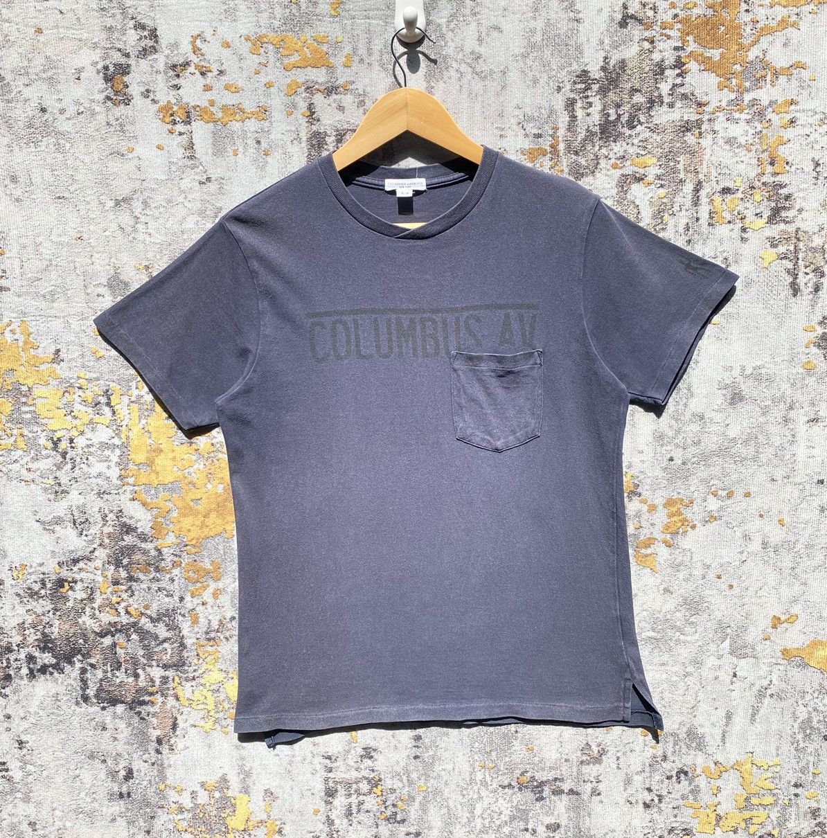 Engineered Garments Engineered Garments New York Pocket Tee Spellout Columbus AV Size US S / EU 44-46 / 1 - 1 Thumbnail