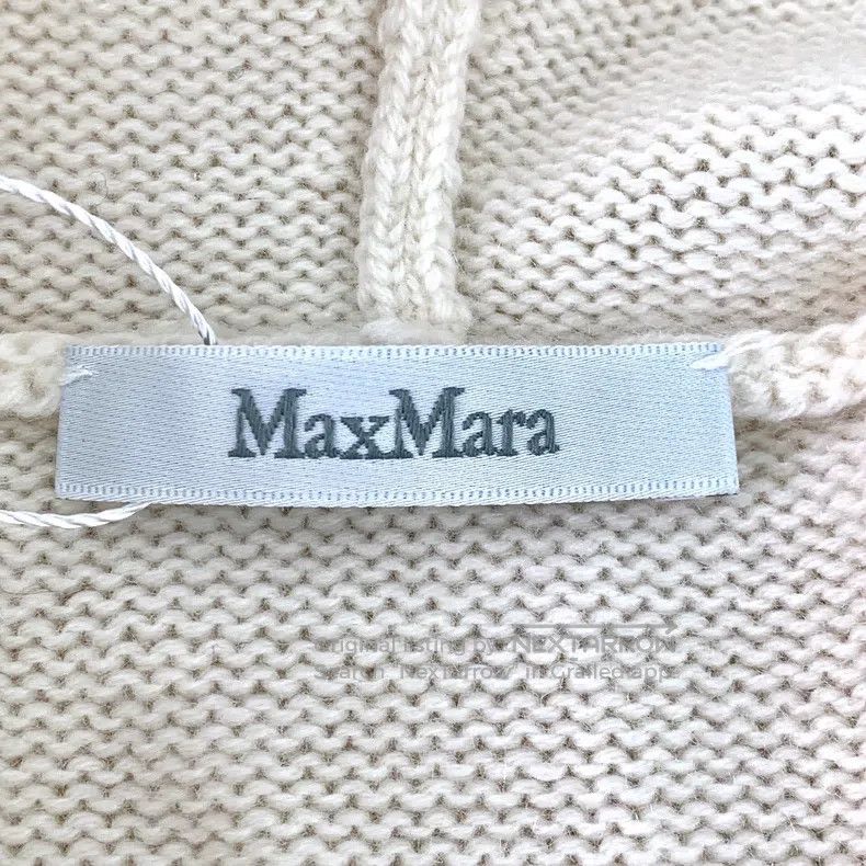 Max Mara Max Mara Beige Cable Knit Hooded Drawstring Long Sleeve Sw Size XS / US 0-2 / IT 36-38 - 5 Thumbnail