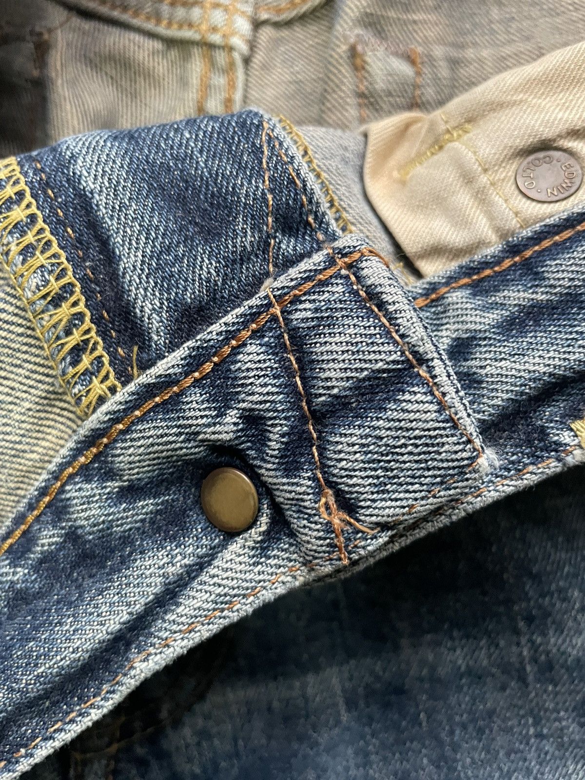 Edwin Vintage Edwin 505 X Selvedge Distresed Denim Size US 32 / EU 48 - 22 Thumbnail