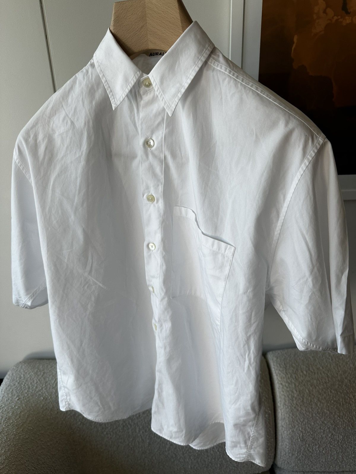 Auralee Auralee White Washed Finx Twill Shirt - Large/4 Size US L / EU 52-54 / 3 - 5 Thumbnail