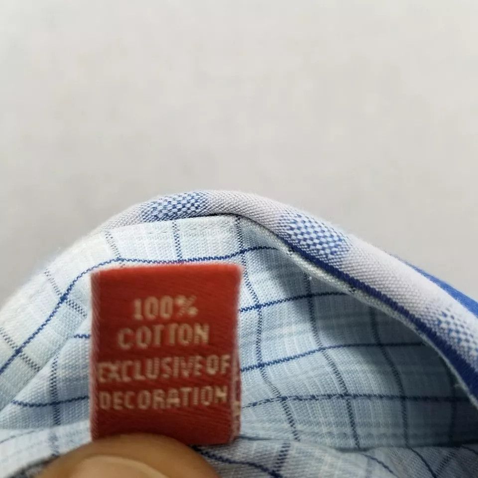 Original Penguin Penguin Shirt Mens 15 32/33 Check Casual Long Sleeve Size US L / EU 52-54 / 3 - 8 Thumbnail