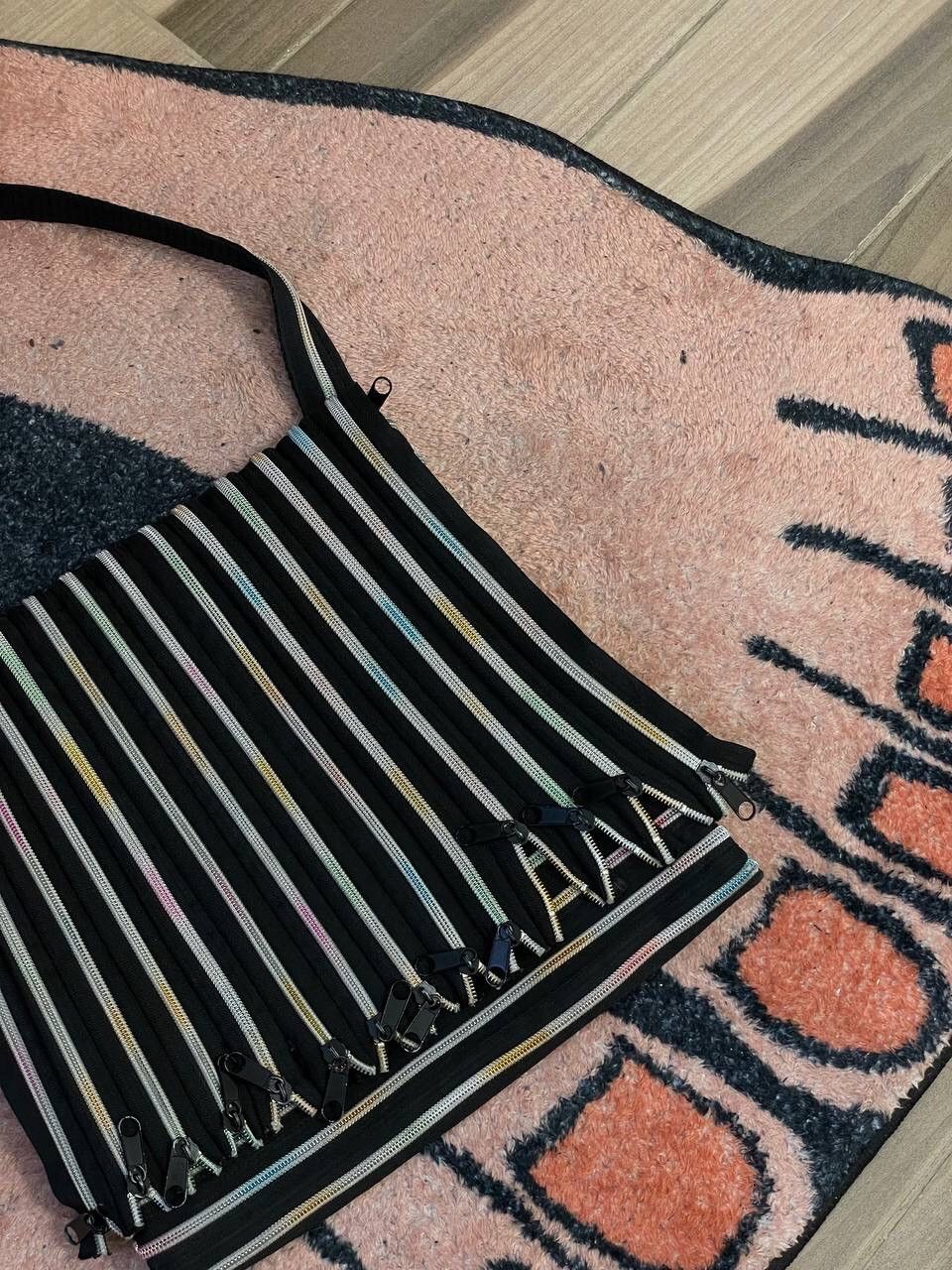 Handmade Avant Garde Handmade Multizip Shoulder Bag Size ONE SIZE - 9 Thumbnail