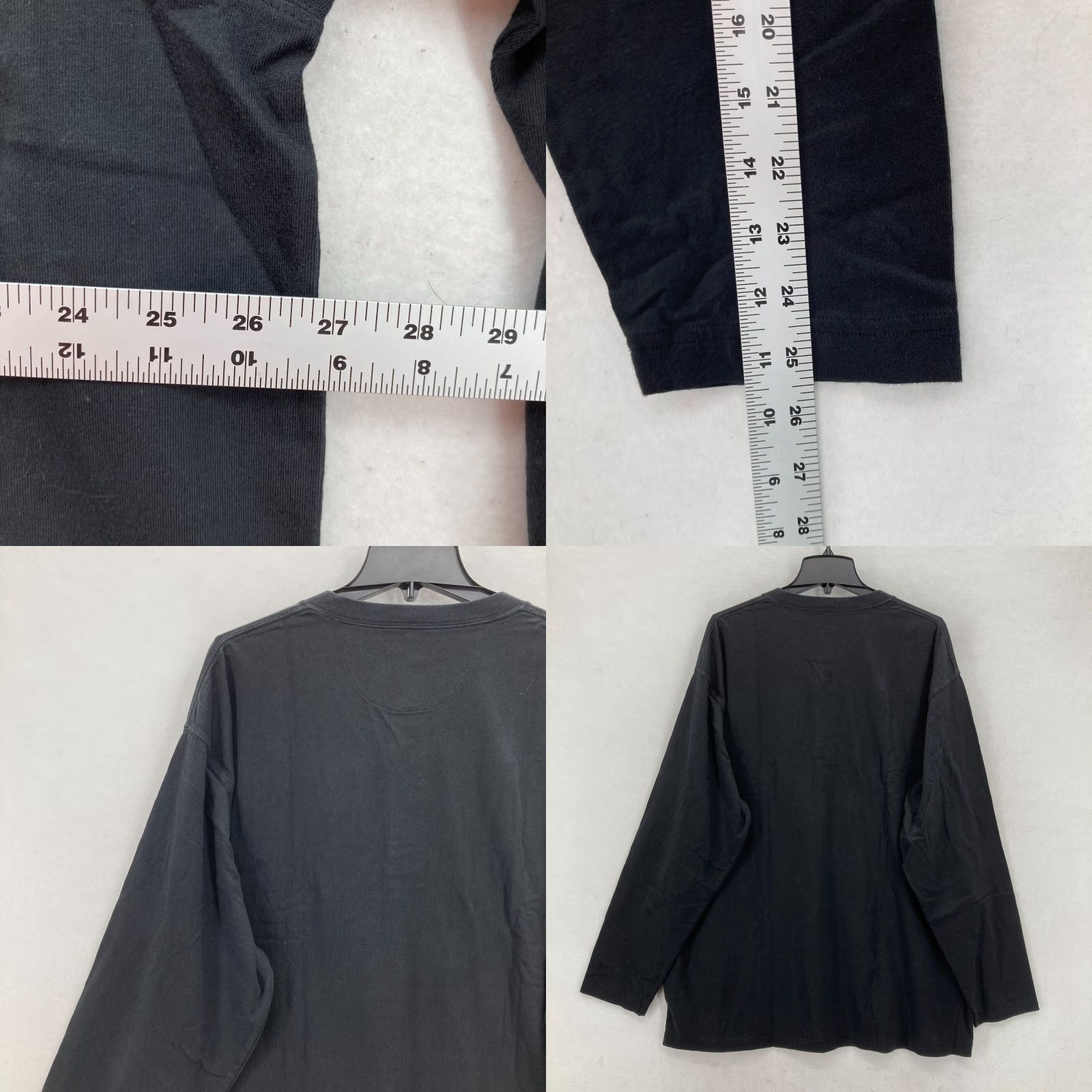 Vintage Duluth Longtail Henley T-Shirt Mens XL Black Long Sleeve Relaxed Fit Workwear Size US XL / EU 56 / 4 - 8 Thumbnail