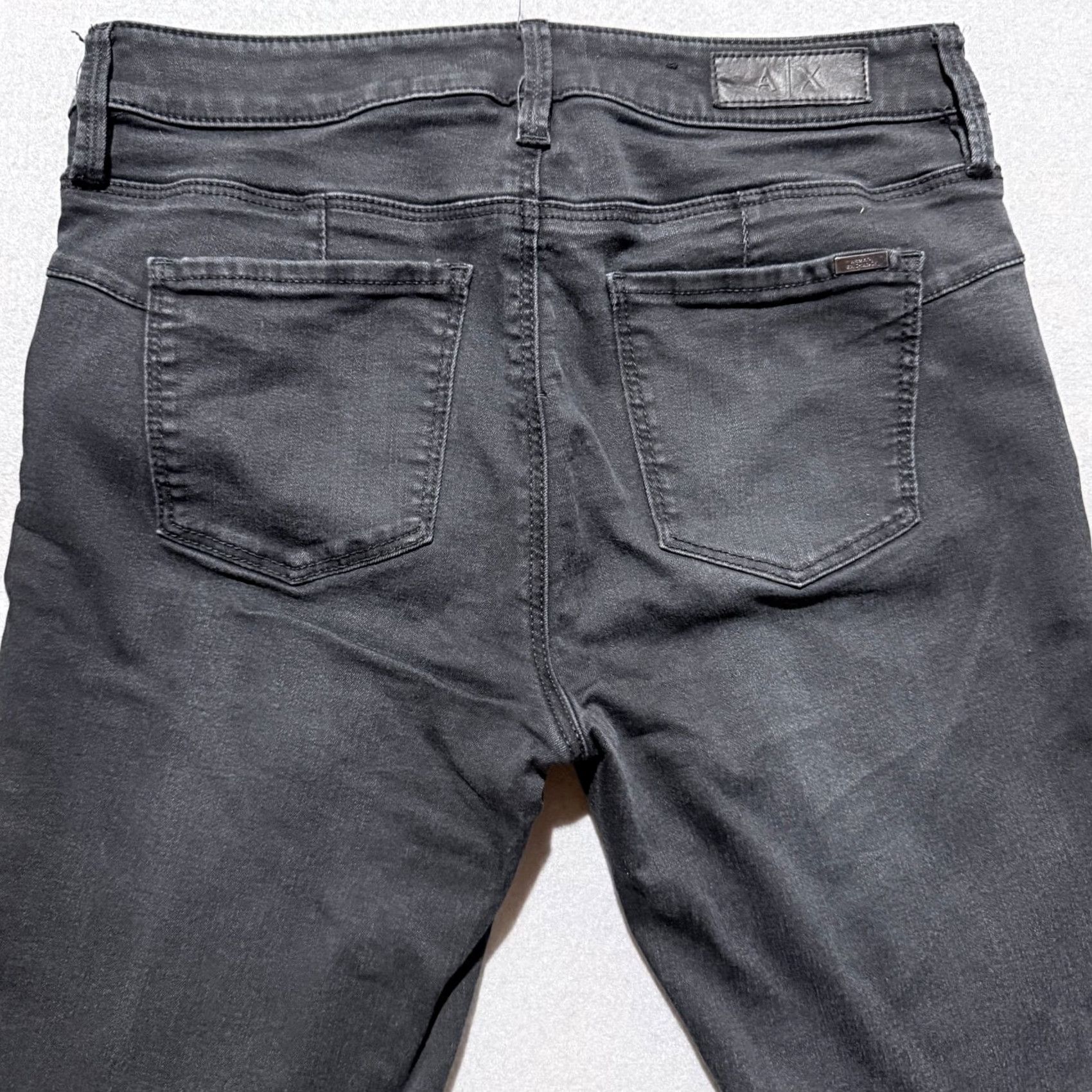 Armani Exchange Armani Exchange J69 Super Skinny Lift Up Jeans Women's Black Denim Low Rise - 27 Size 27" / US 4 / IT 40 - 4 Thumbnail