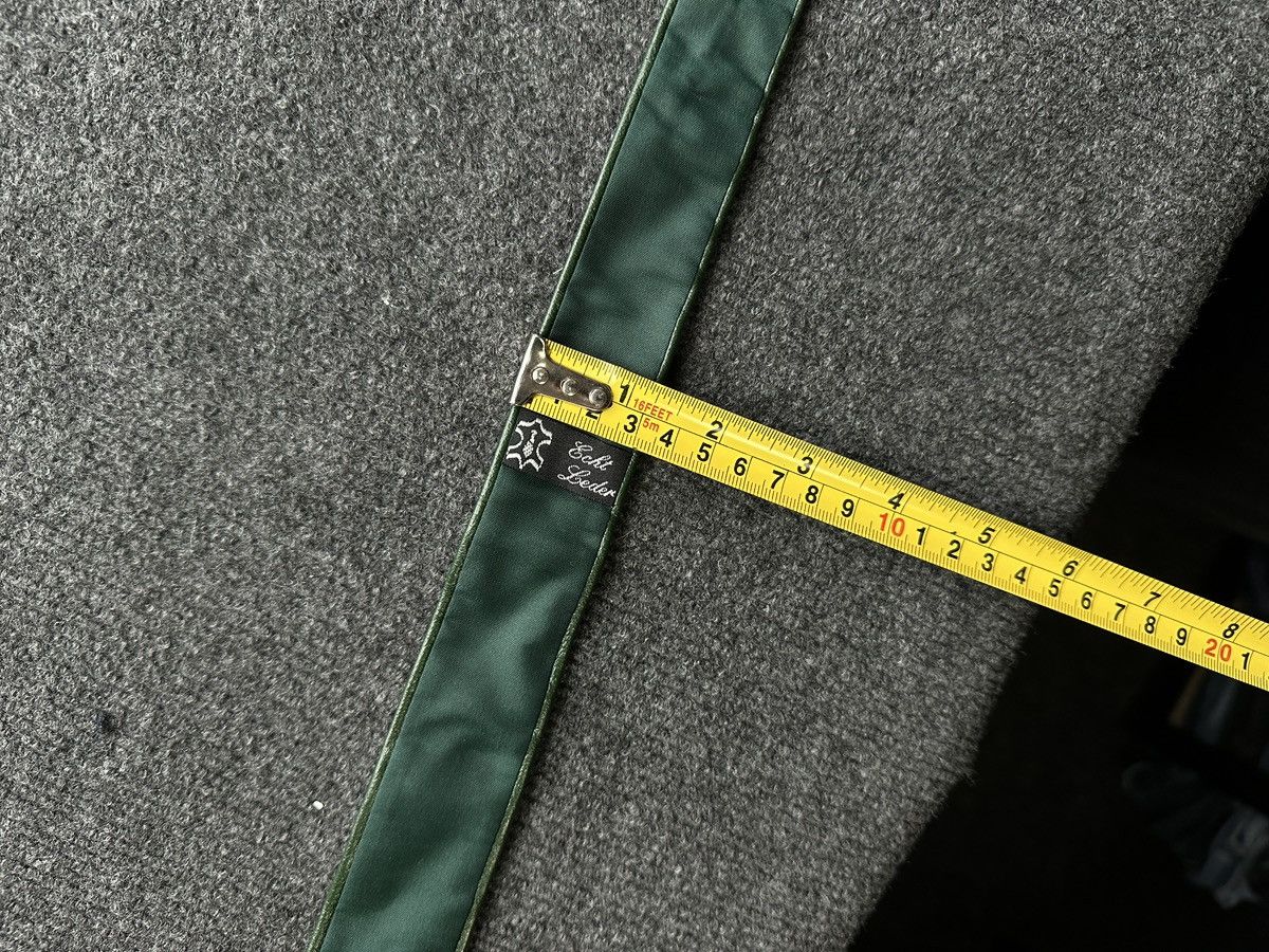 Other 🚨 LEATHER GREEN ITALY TIE LUXURY VNTG RARE OLD MONEY Size ONE SIZE - 13 Thumbnail