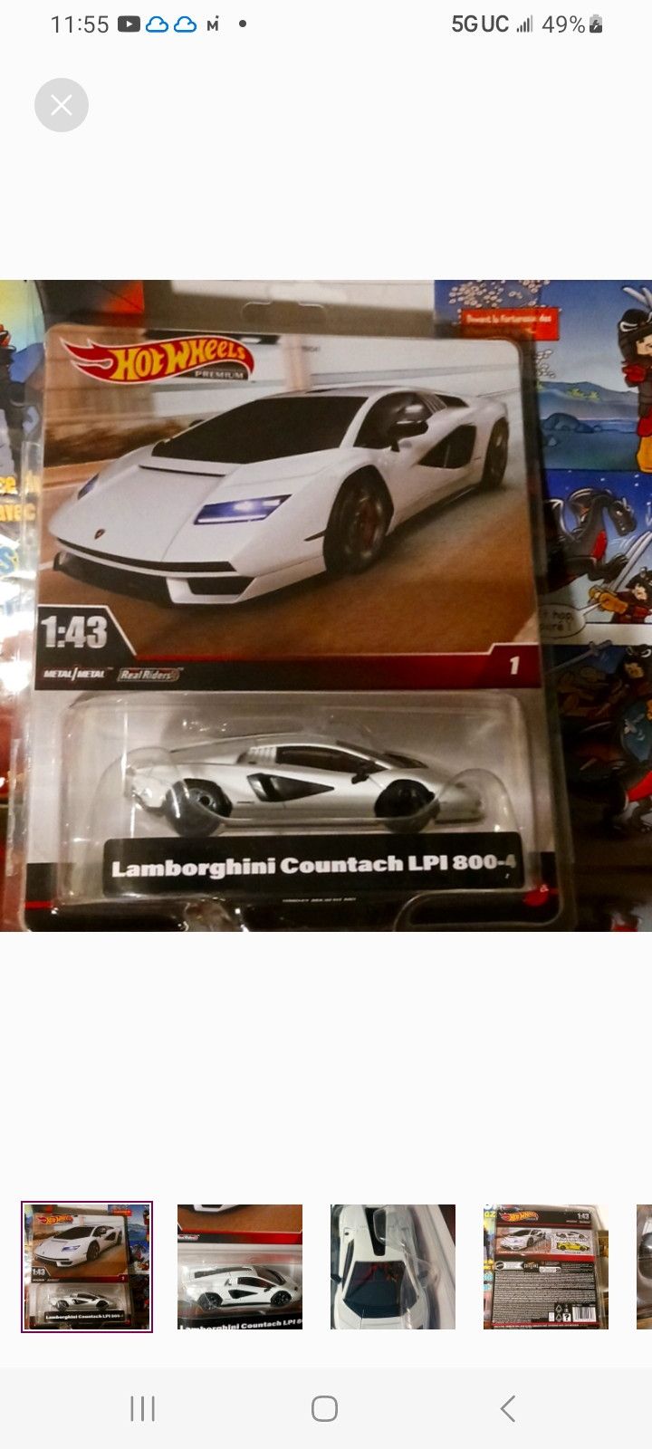 Other Hot WheeLs Premium Lamborghini Countach LPI 800-4, Size ONE SIZE - 1 Thumbnail