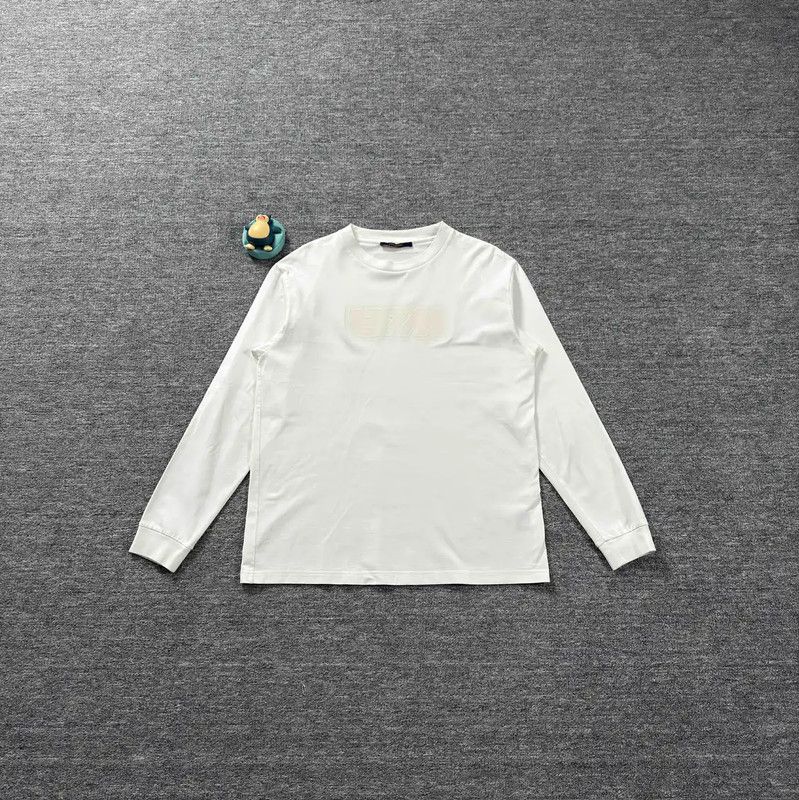 Louis Vuitton Louis Vuitton White Cotton Long Sleeve T-Shirt 0089 Size US M / EU 48-50 / 2 - 1 Thumbnail