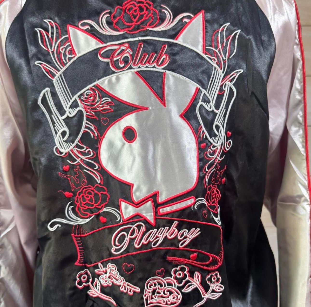 Playboy Vintage Playboy Y2K Club Playboy Reversible bomber jacket Size US S / EU 44-46 / 1 - 4 Thumbnail