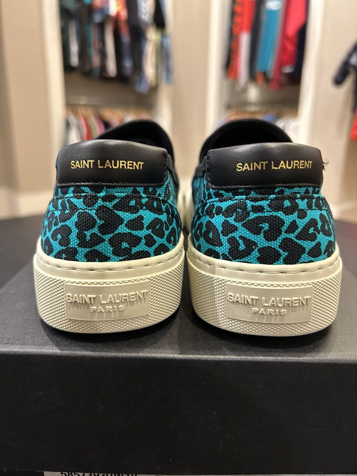 Yves Saint Laurent Saint Laurent Leopard Print Sneakers Size US 9.5 / IT 39.5 - 3 Thumbnail