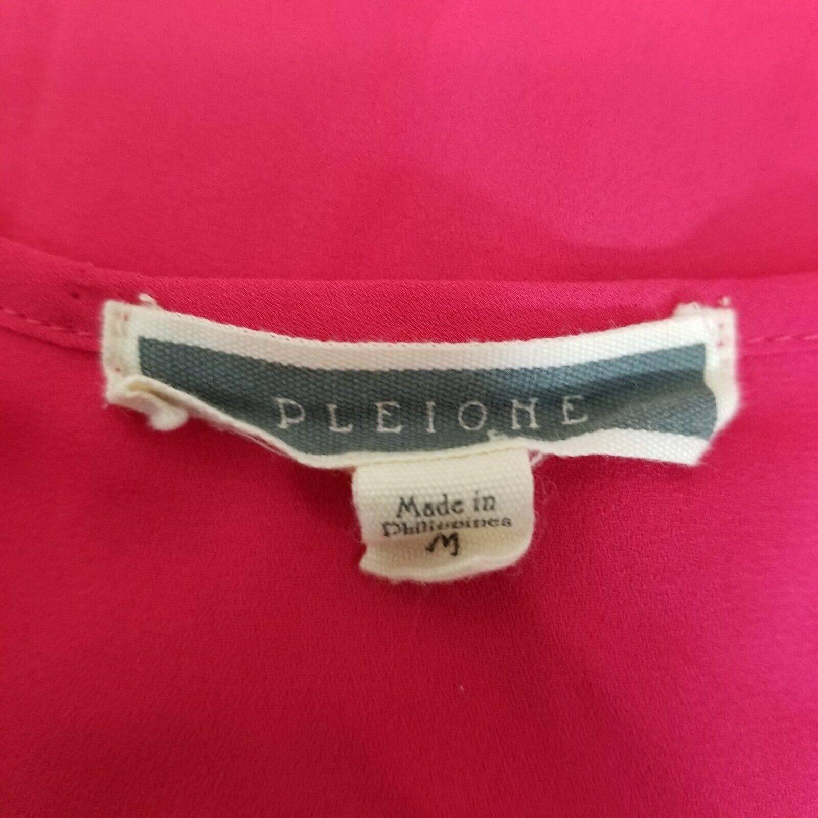 Anthropologie Pleione M Shirt Top Blouse Hot Pink Hi Low Lightweight Anthr Size M / US 6-8 / IT 42-44 - 3 Thumbnail