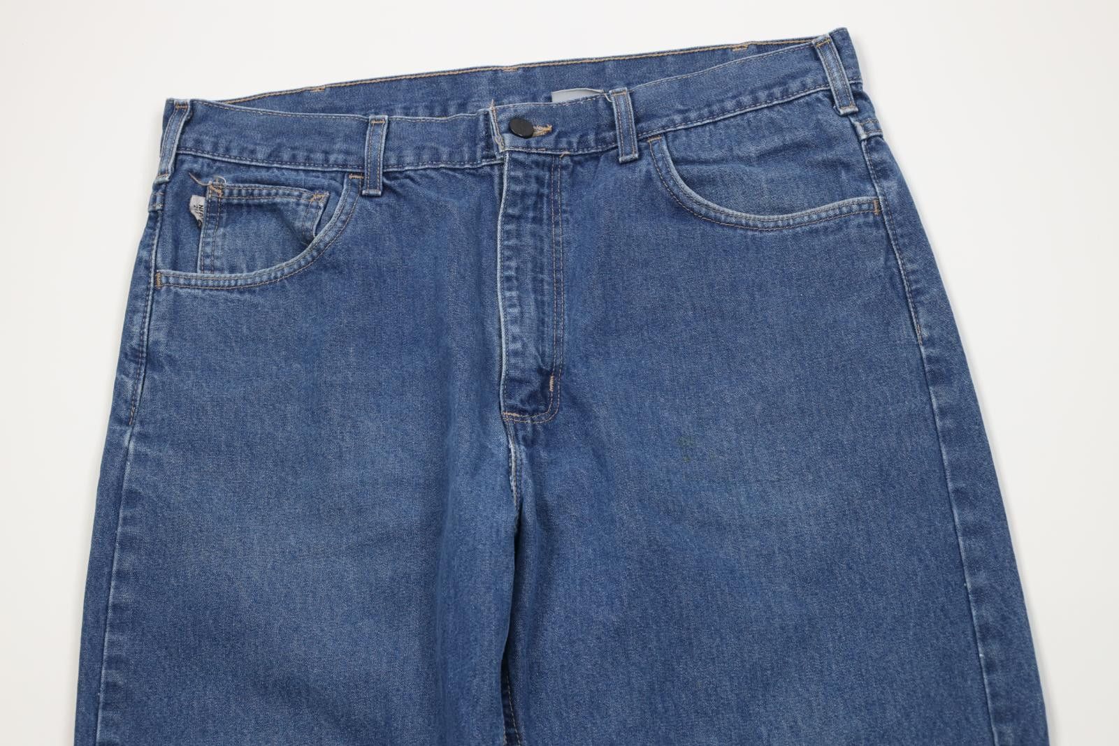 Carhartt Vintage Y2K Carhartt FR Resistant Wide Leg Dungaree Jeans Size US 36 / EU 52 - 2 Thumbnail