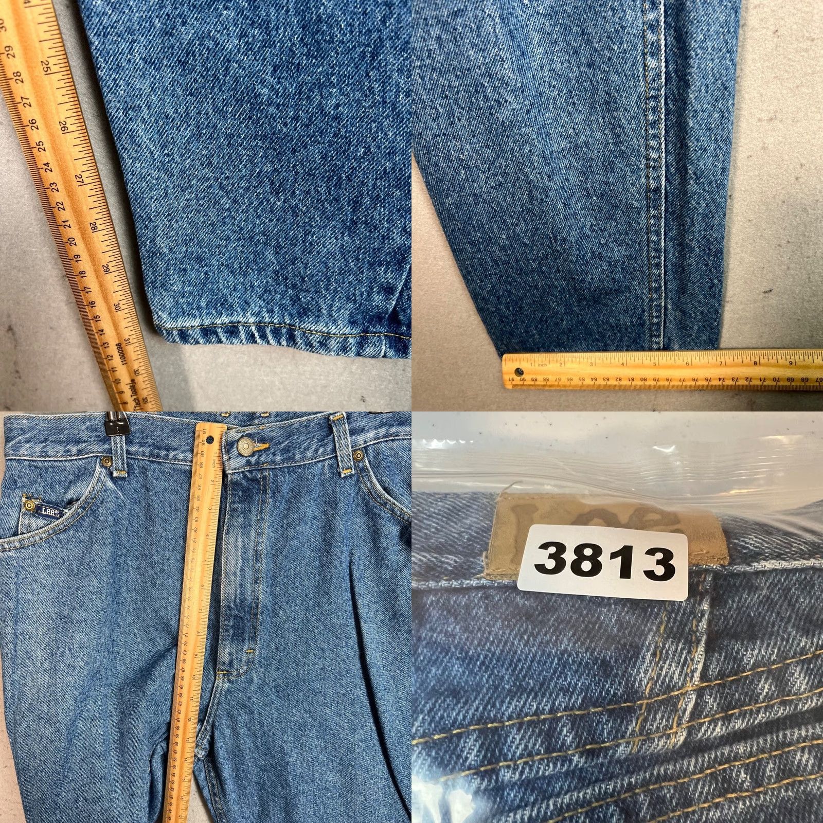 Lee VINTAGE Lee Womens 18 Long High-Waisted Tapered Jeans Blue Denim USA Jeans Womens Size 40" / US 18 - 8 Thumbnail